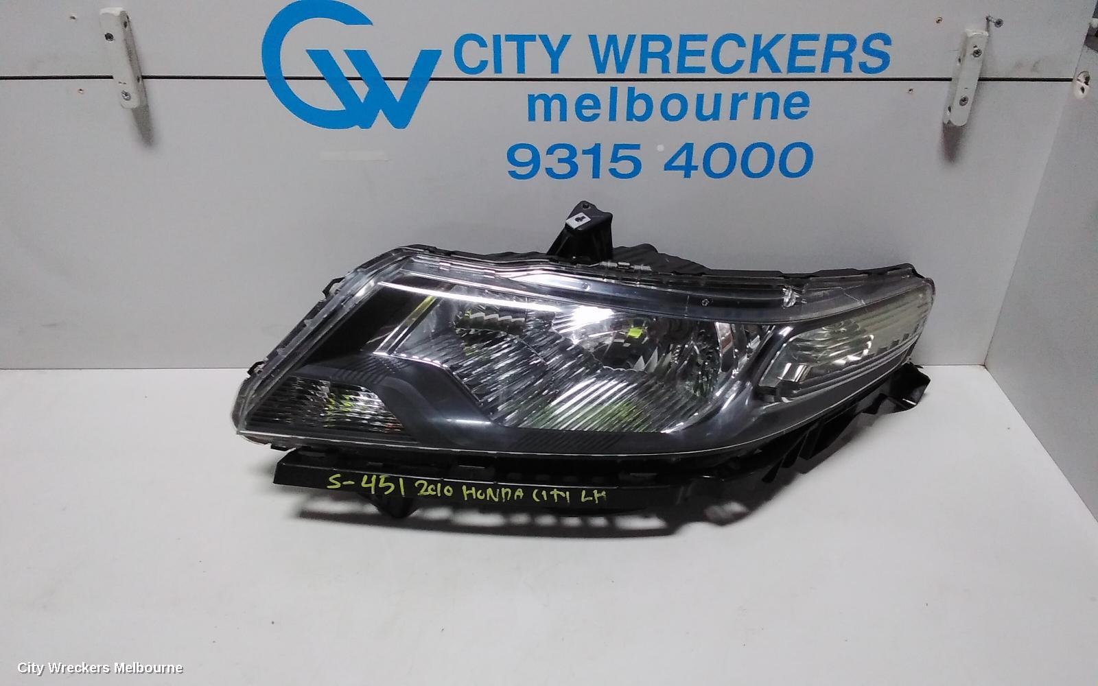 HONDA CITY LEFT HEADLAMP, GM, 01/2009 - 12/2013 - Image 1