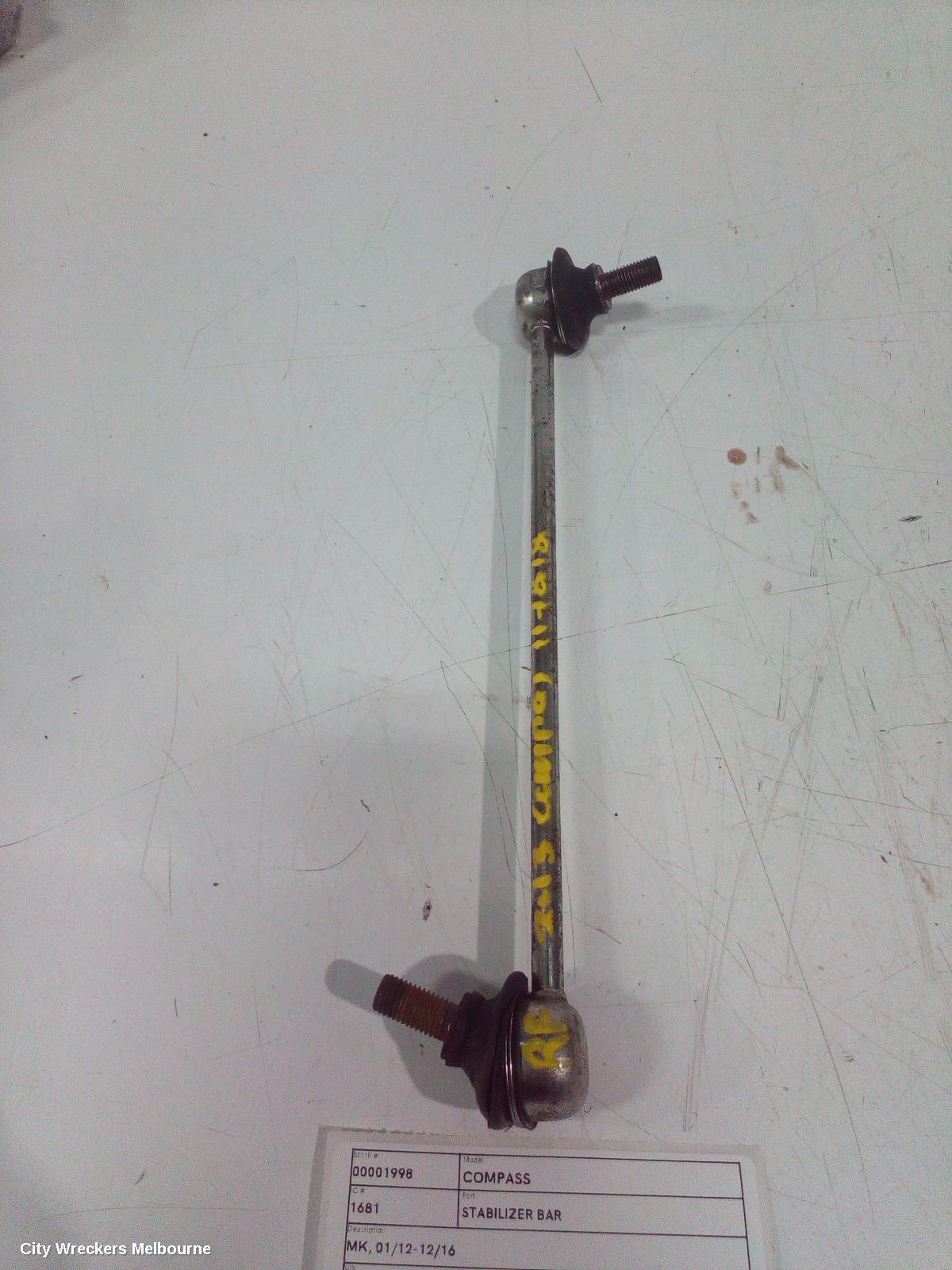 JEEP COMPASS STABILISER BAR, MK, 01/2012 - 12/2016 - Image 2
