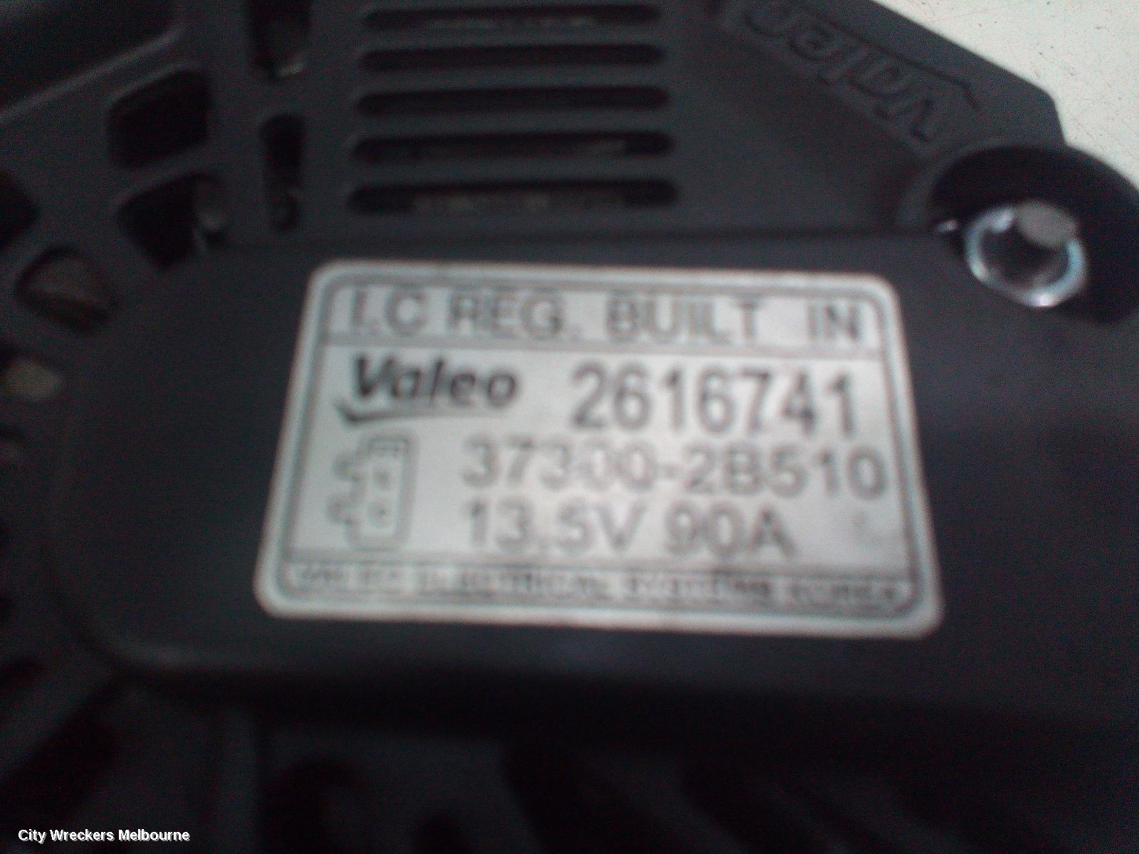 HYUNDAI VELOSTER ALTERNATOR, 1.6, G4FD, FS, 12/2011 - 02/2018 - Image 3