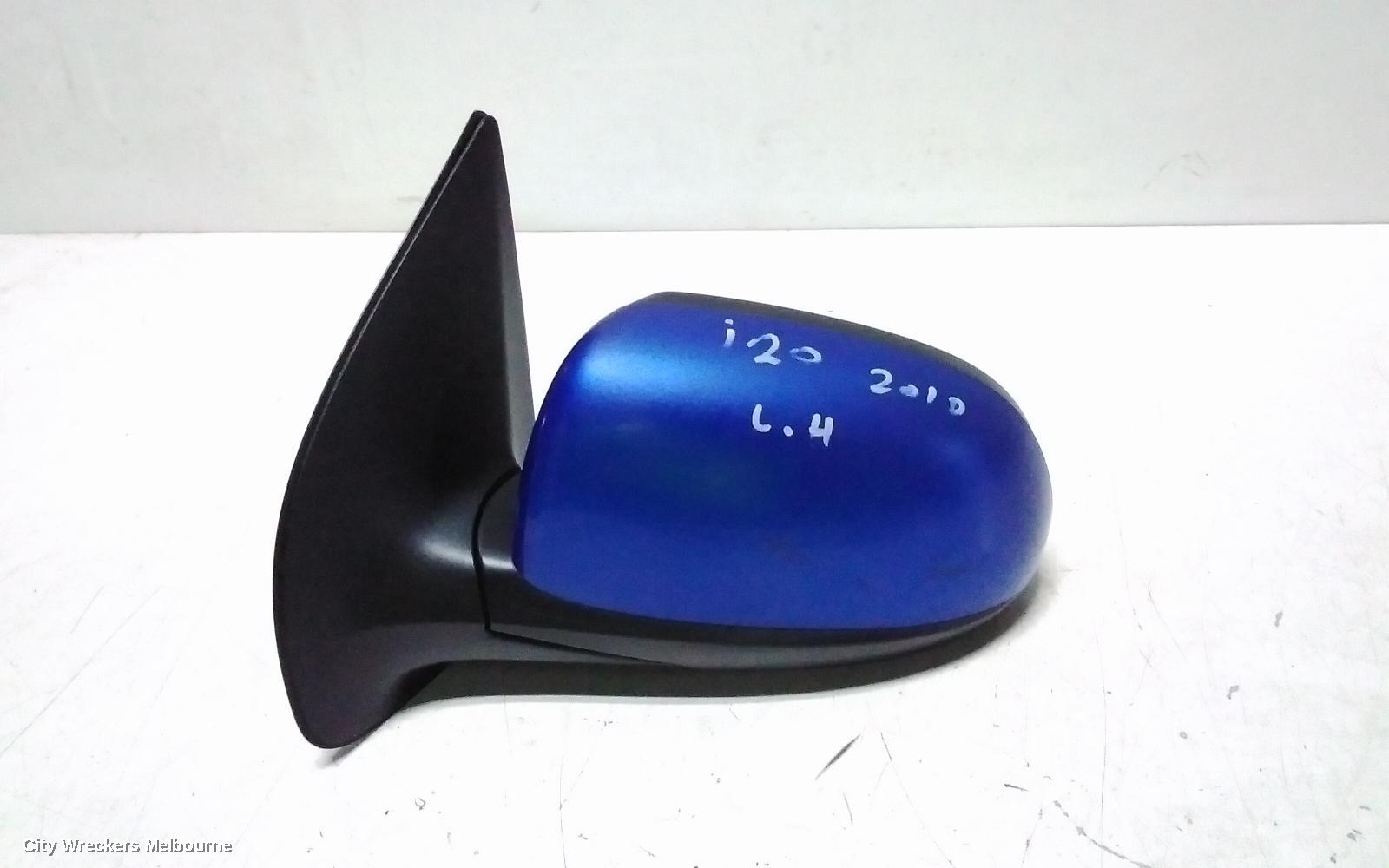 HYUNDAI I20 LEFT DOOR MIRROR, PB, MANUAL FOLDING, NON FLASHER TYPE, 04/2010 - 12/2015 - Image 3