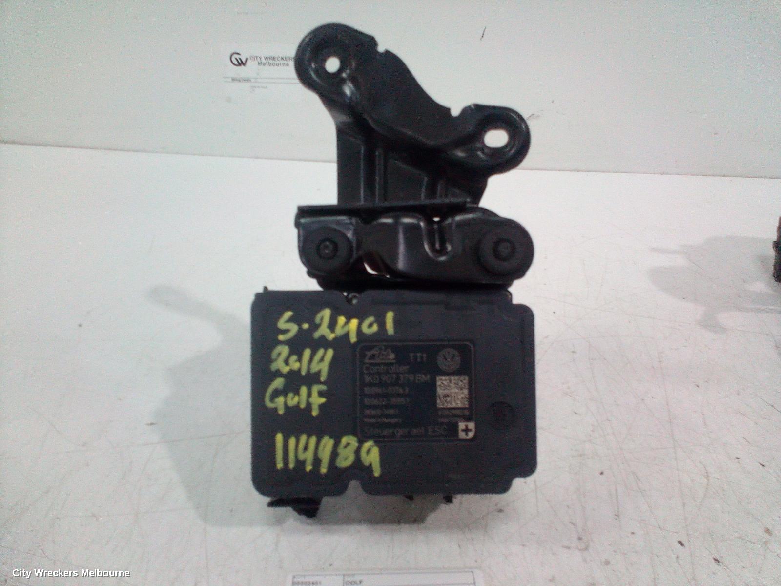 VOLKSWAGEN GOLF ABS PUMP/MODULATOR, GEN 6, ON MOTOR P/N 1K0614517DP, 10/2008 - 01/2016 - Image 2
