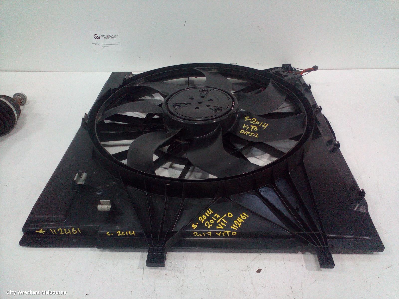 MERCEDES VITO FAN, 447, RADIATOR FAN, DIESEL, 2.1, TURBO, 651.950 CODE, 03/2015 - 02/2022 - Image 1