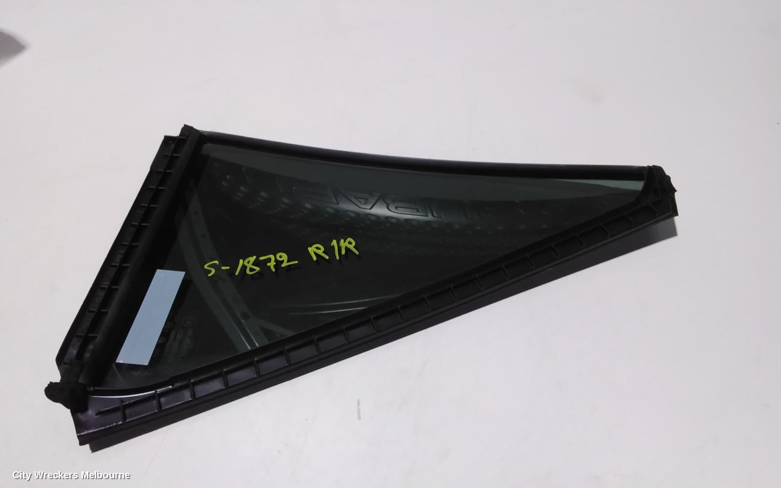 SUBARU OUTBACK RIGHT REAR 1/4 DOOR GLASS, 6TH GEN, 08/2014 - 12/2020 - Image 3