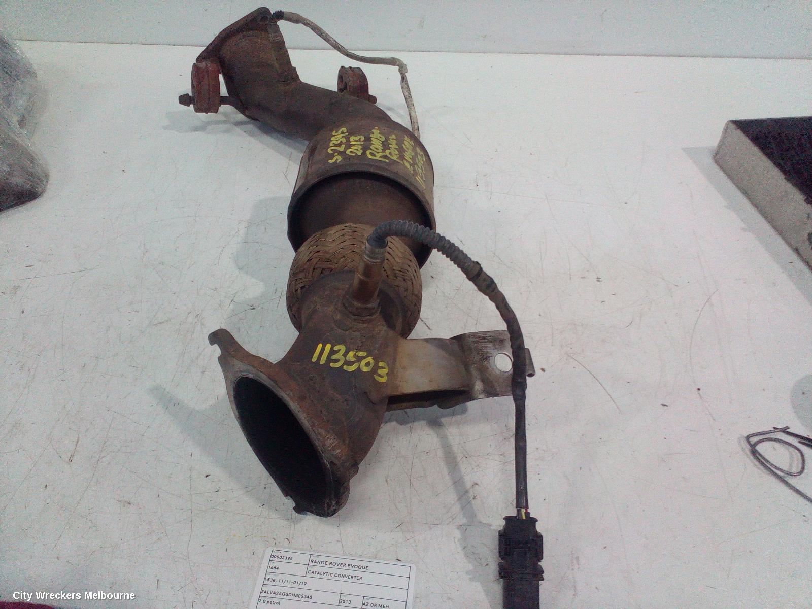 LAND ROVER RANGEROVER EVOQUE CATALYTIC CONVERTER, L538, 11/2011 - 01/2019 - Image 1