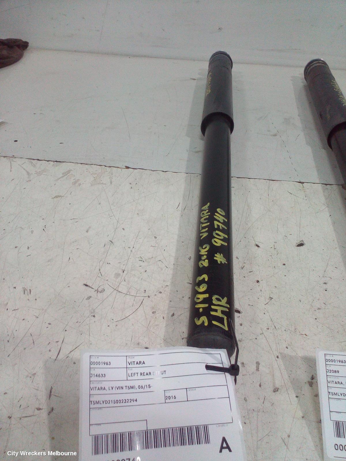 SUZUKI VITARA LEFT REAR STRUT, VITARA, LY (VIN TSM), 06/2015 ONWARDS - Image 1