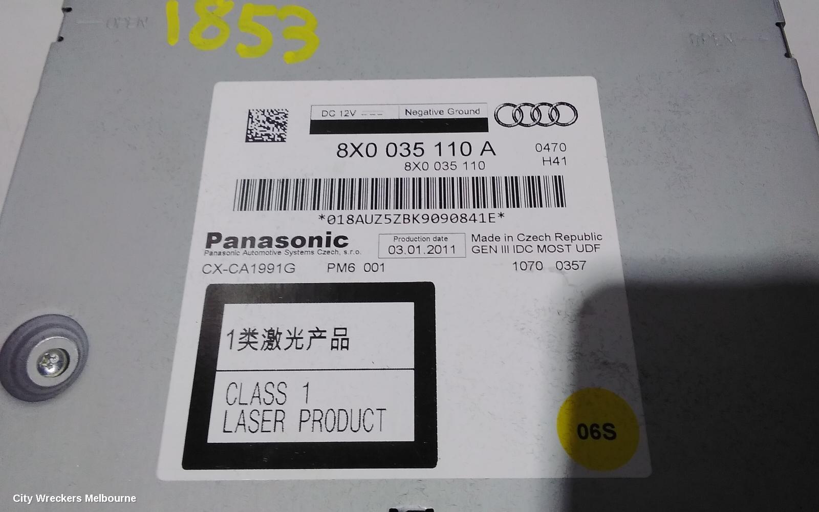 AUDI Q5 RADIO/CD/DVD/SAT/TV, CD CHANGER (IN GLOVEBOX), 8R, 03/2009 - 01/2017 - Image 3