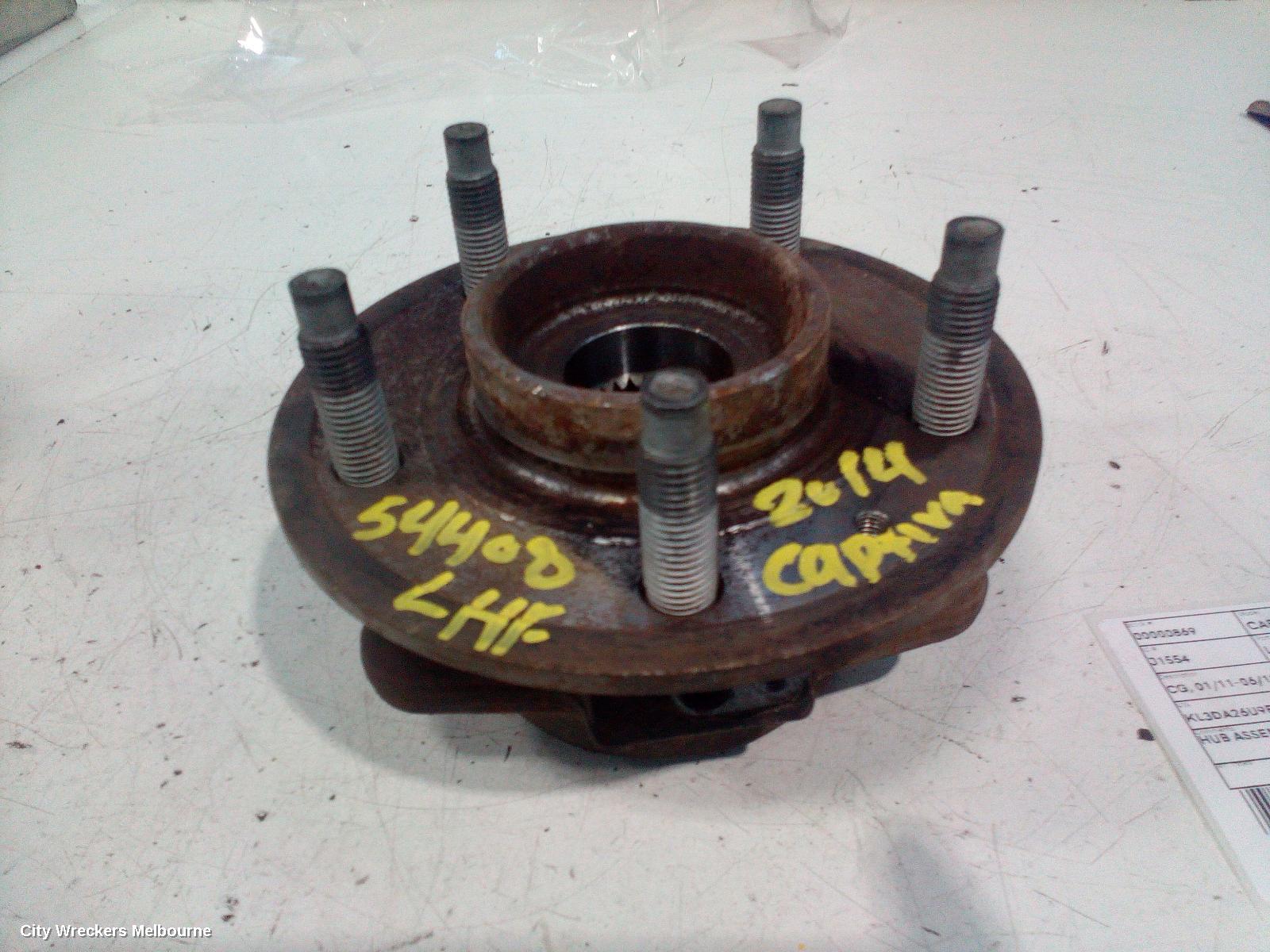 HOLDEN CAPTIVA LEFT FRONT HUB ASSEMBLY, CG, 01/2011 - 06/2018 - Image 2