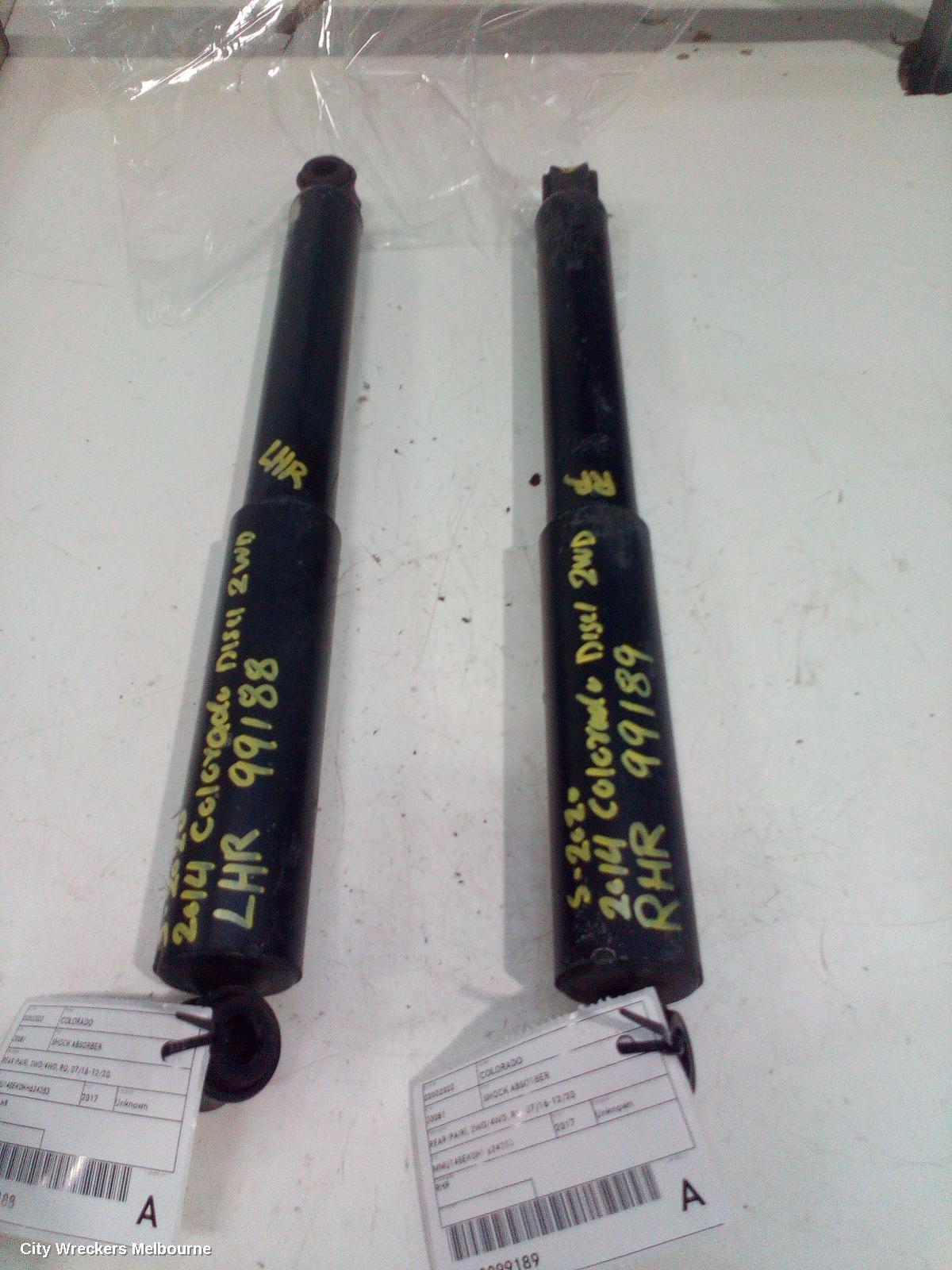 HOLDEN COLORADO SHOCK ABSORBER, REAR (PAIR), 2WD/4WD, RG, 07/2016 - 12/2020 - Image 2
