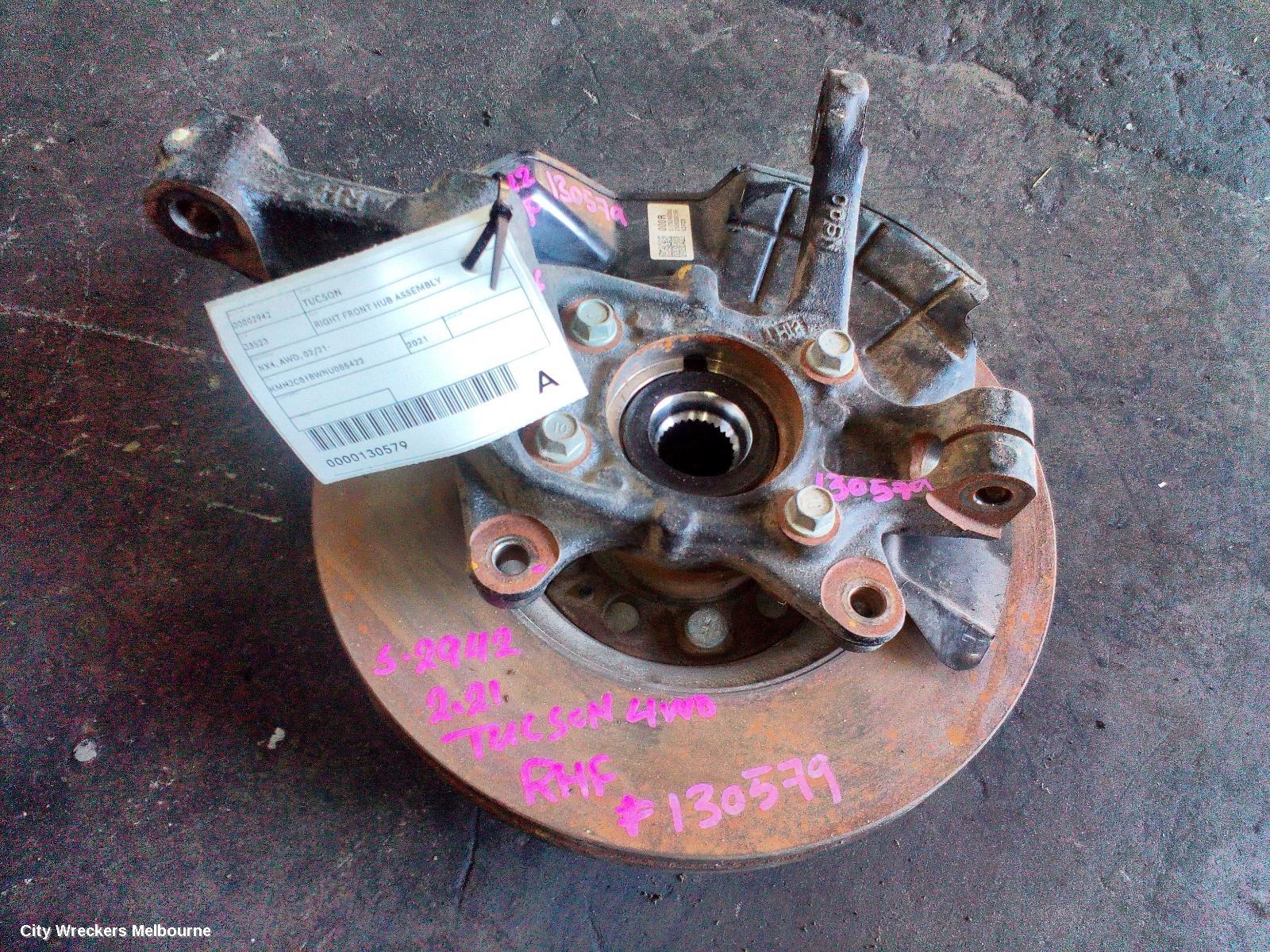 HYUNDAI TUCSON RIGHT FRONT HUB ASSEMBLY, NX4, AWD, 02/2021 ONWARDS - Image 1