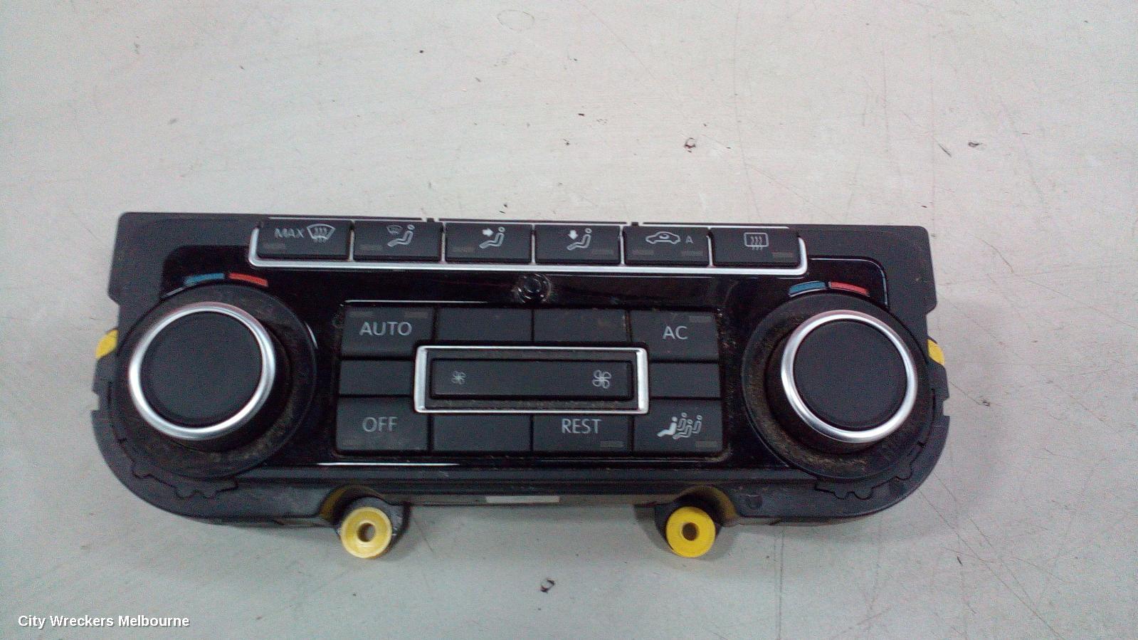 VOLKSWAGEN AMAROK HEATER/AC CONTROLS, DUAL ZONE CLIMATE CONTROL TYPE, 2H, 10/2010 - 06/2016 - Image 1