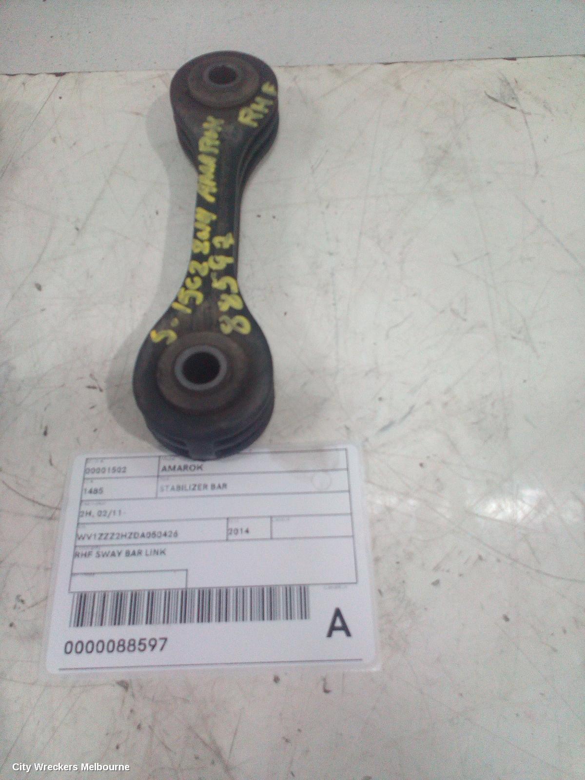 VOLKSWAGEN AMAROK STABILISER BAR, 2H, 02/2011 - 09/2022 - Image 1