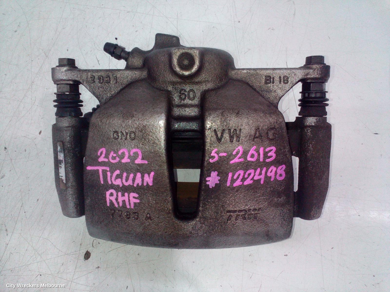 VOLKSWAGEN TIGUAN CALIPER, RH FRONT, 110 TSI/110 TDI, 5NA, 06/2016 ONWARDS - Image 2