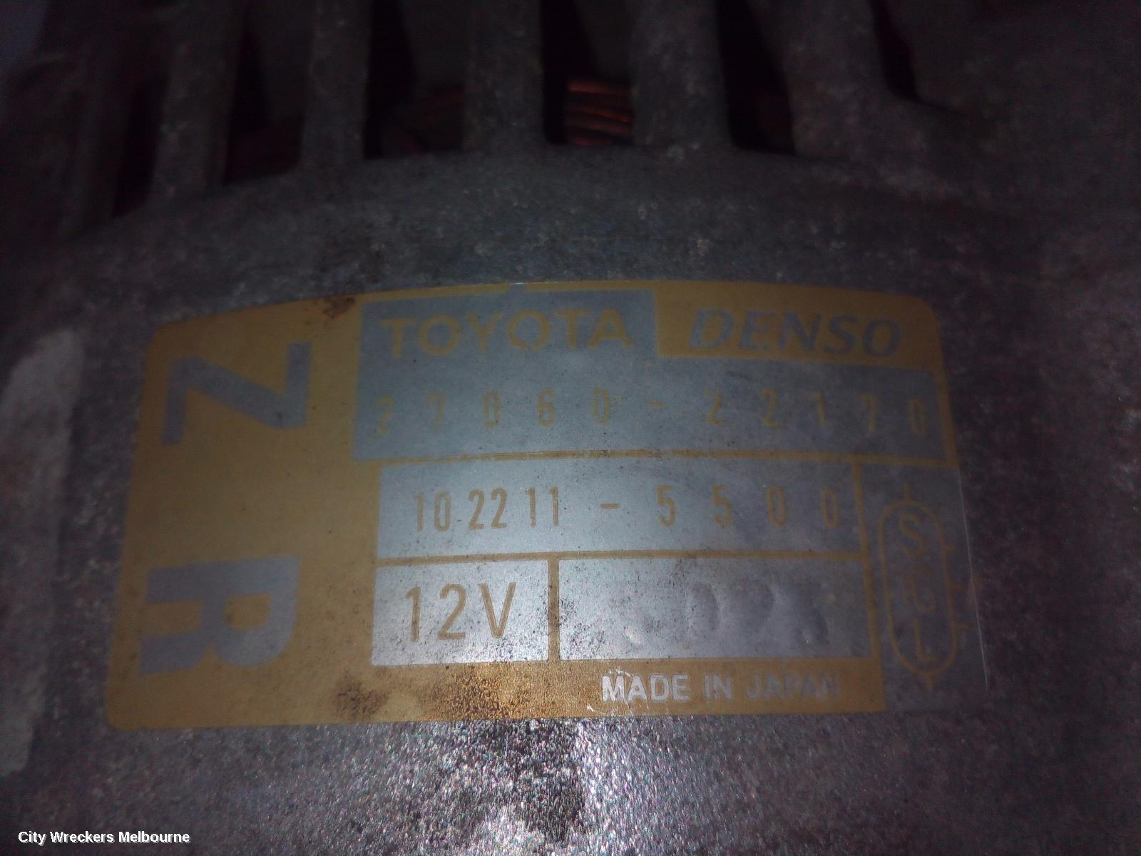 TOYOTA COROLLA ALTERNATOR, PETROL, 1.8, 1ZZ-FE, NIPPONDENSO, ZZE122 (JAPAN-VIN JTD), 12/2001 - 06/2007 - Image 2