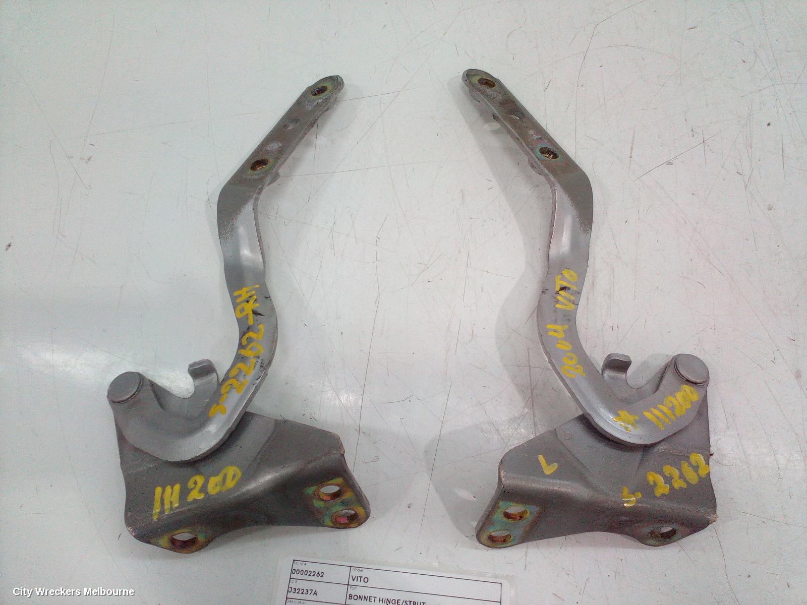 MERCEDES VITO BONNET HINGE/STRUT, HINGES (PAIR), 639, 04/2004 - 01/2011 - Image 2