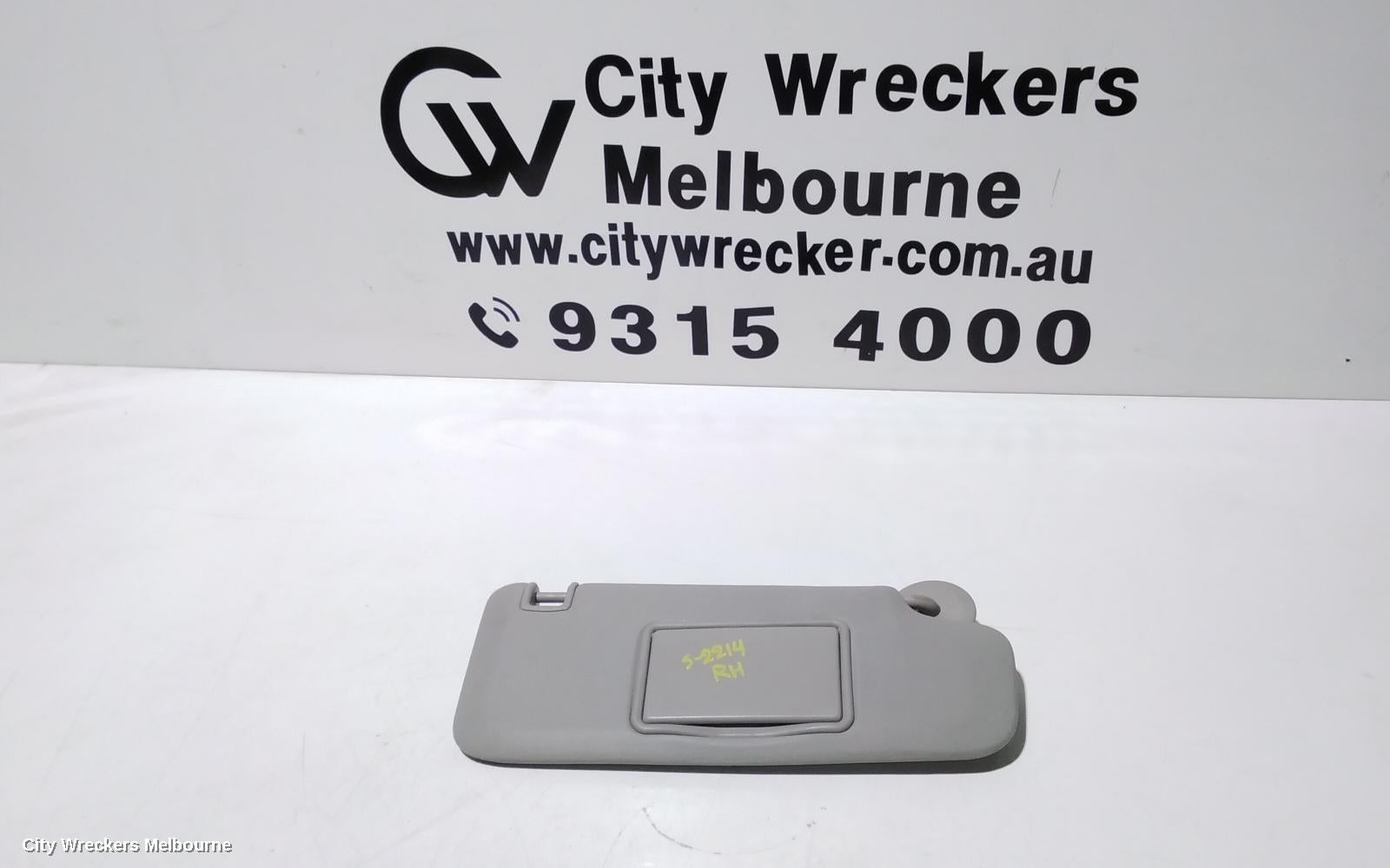 HOLDEN CRUZE SUNVISOR, JG, RH SIDE, 03/2009 - 02/2011 - Image 1
