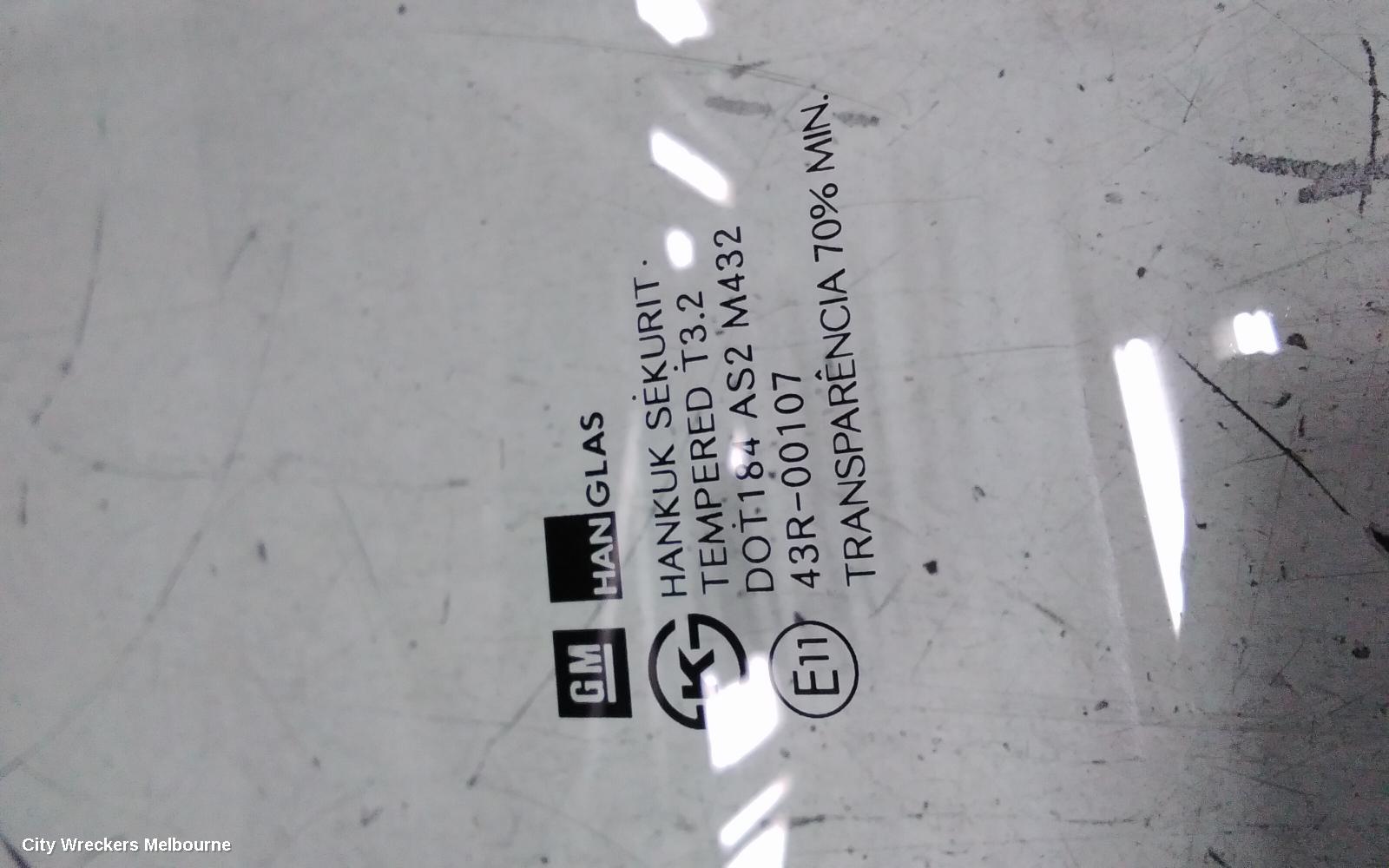 HOLDEN BARINA LEFT FRONT DOOR WINDOW, TK, SEDAN/5DR HATCH, 12/2005 - 12/2012 - Image 1