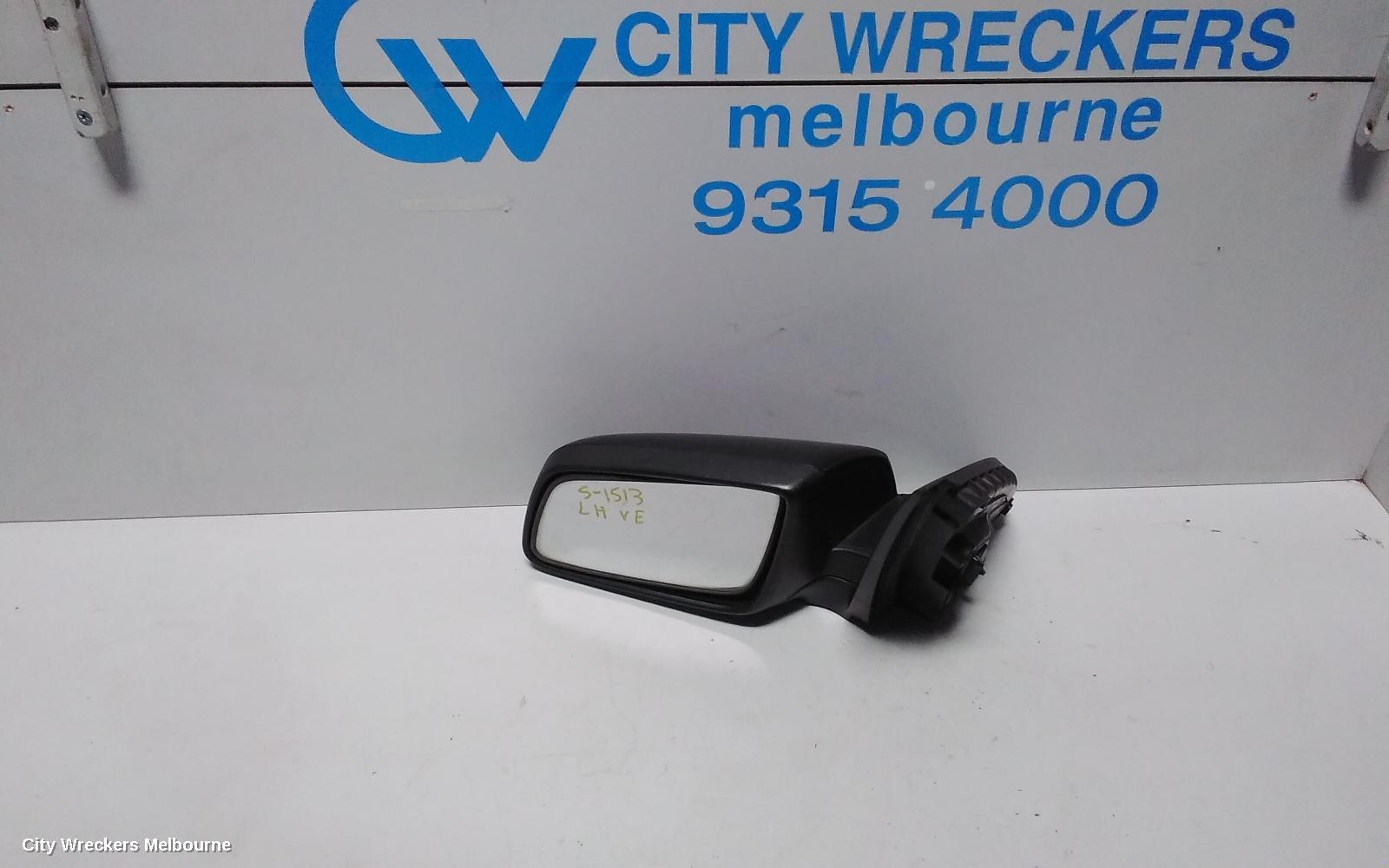 HOLDEN COMMODORE LEFT DOOR MIRROR, VE, NON HEATED & NON PUDDLE LAMP TYPE, 08/2006 - 04/2013 - Image 1