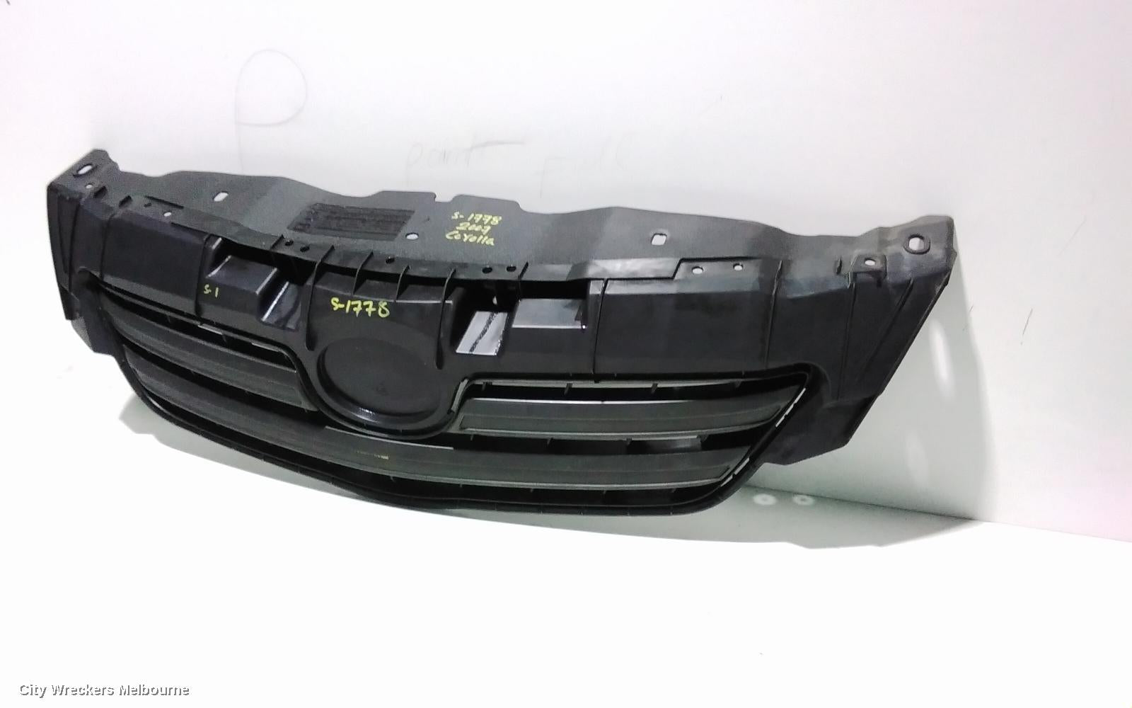 TOYOTA COROLLA GRILLE, RADIATOR GRILLE, ZRE152/20153R, SEDAN, OUTER, 03/2007 - 02/2010 - Image 3