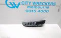 HOLDEN COMMODORE PWR DR WIND SWITCH, RH FRONT (MASTER SWITCH), VF, BLACK, 4 SWITCH TYPE, 05/2013 - 12/2017 - Image 1