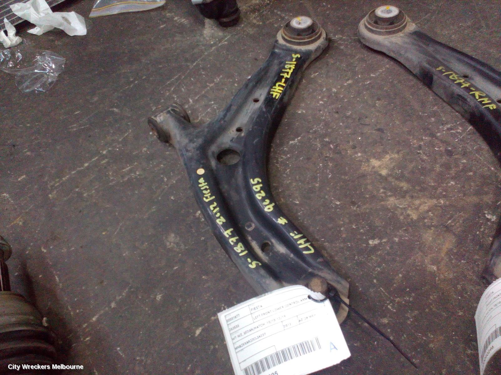 FORD FIESTA LEFT FRONT LOWER CONTROL ARM, WT-WZ, SEDAN/HATCH, 10/2010 - 12/2019 - Image 1