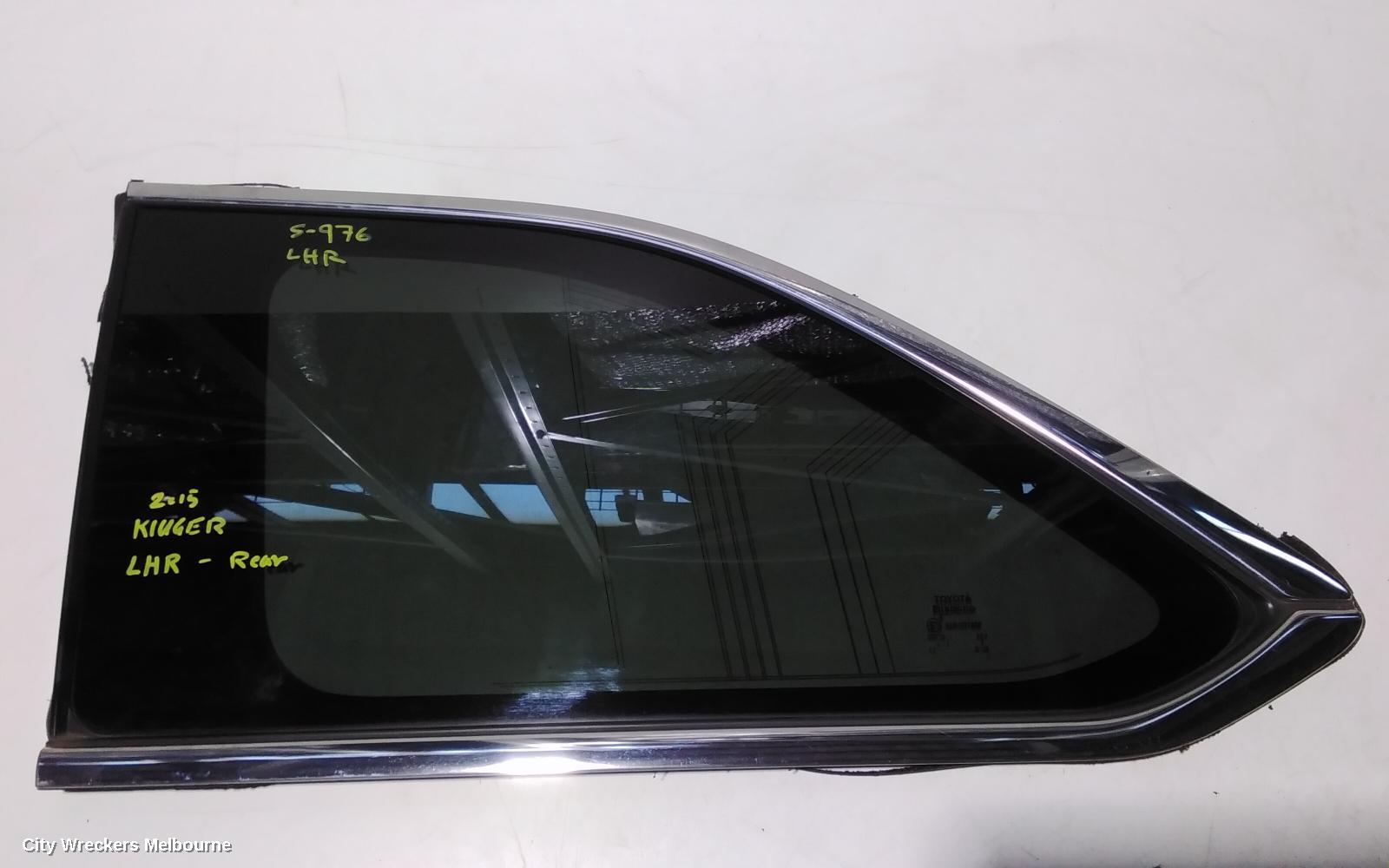 TOYOTA KLUGER LEFT REAR SIDE GLASS, GSU50/GSU55, 03/2014 - 02/2021 - Image 2