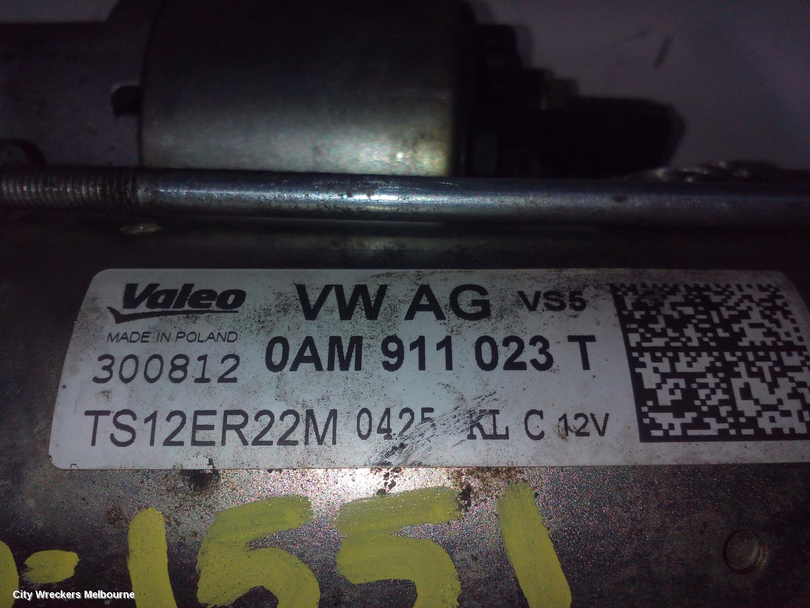 SKODA OCTAVIA STARTER, PETROL, 1.4, MANUAL T/M, BOSCH, 1Z, 08/2010 - 10/2013 - Image 2