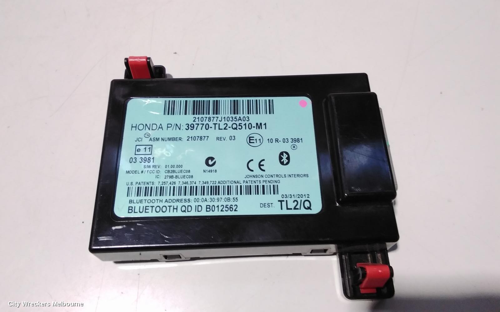 HONDA ACCORD, 8TH GENERATION 02/2008 - 04/2013, 39770-TL2-Q510-M1 BLUETOTH: 92677 - Image 2