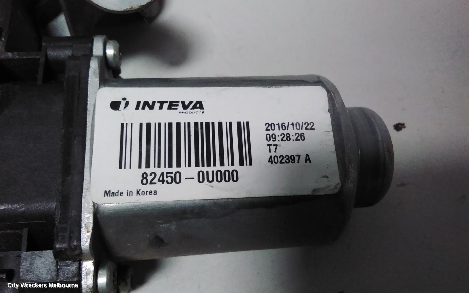 HYUNDAI ACCENT LEFT FRONT WINDOW REG/MOTOR, DOOR REG & MOTOR ASSY, RB, 07/2011 - 12/2019 - Image 3