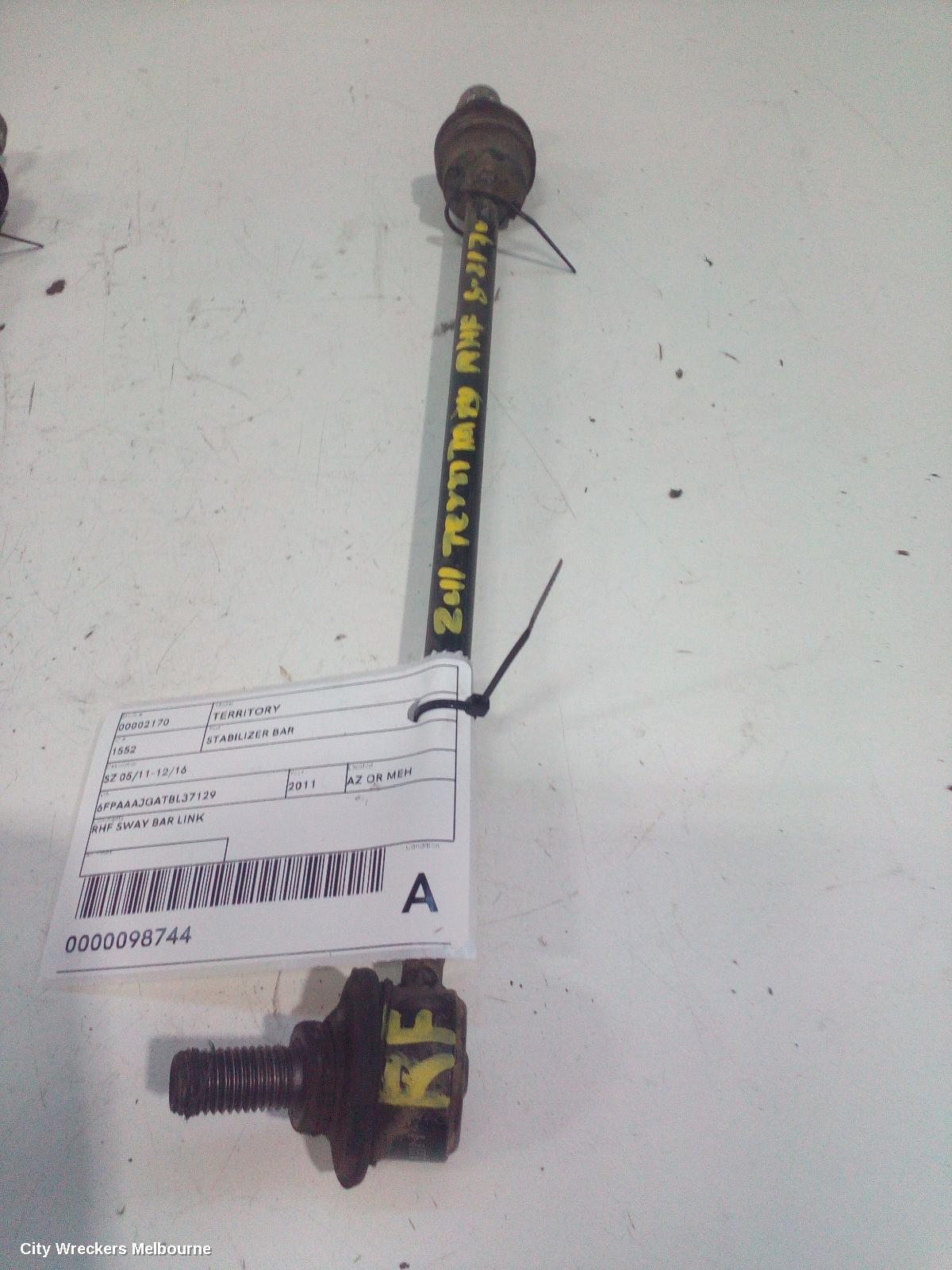 FORD TERRITORY STABILISER BAR, SZ, 03/2011 - 12/2016 - Image 1