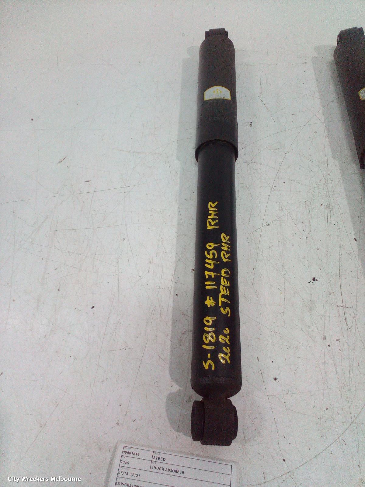GREAT WALL STEED SHOCK ABSORBER, REAR, RH SIDE, 2WD, 07/2016 - 12/2021 - Image 2