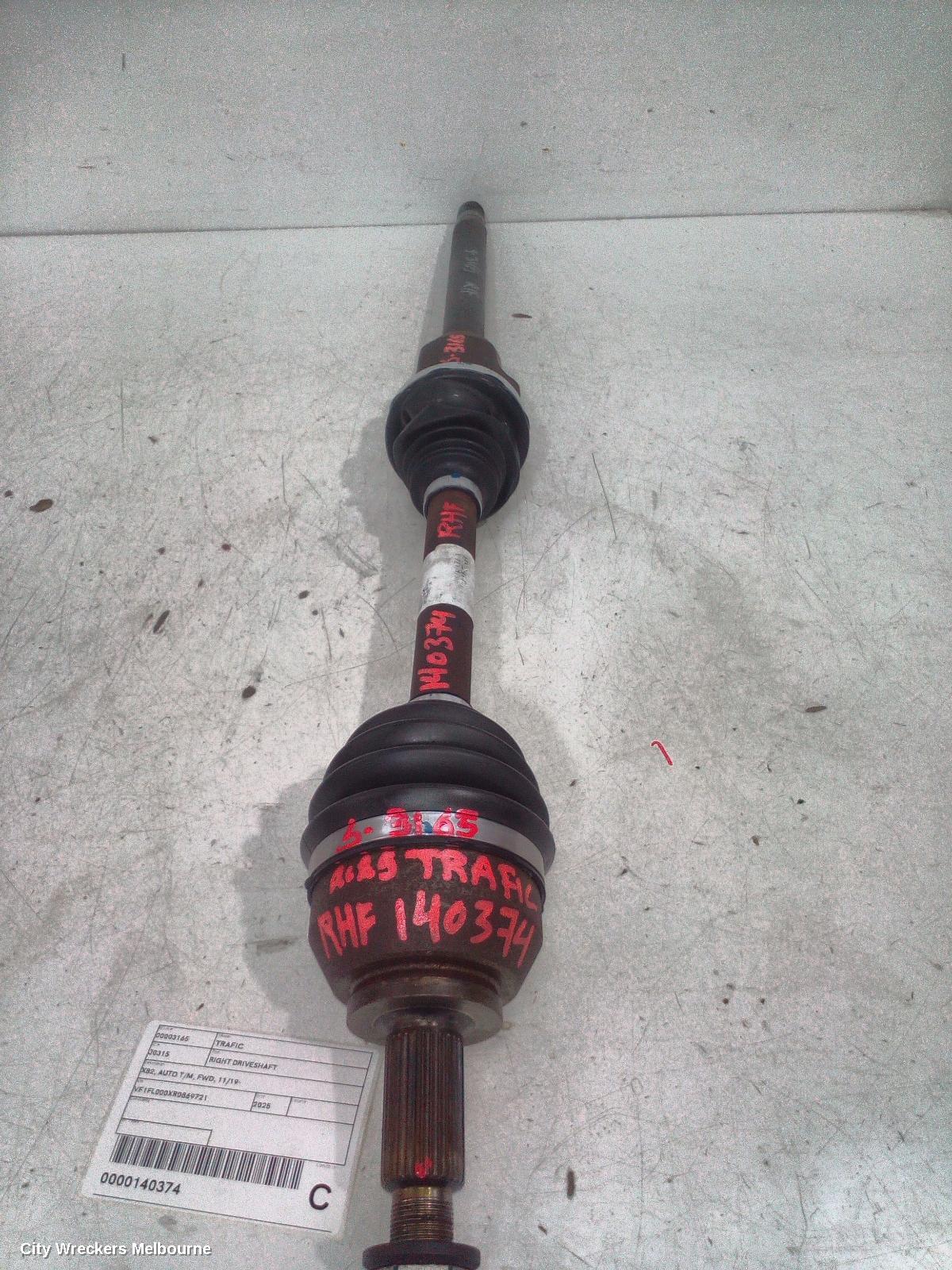 RENAULT TRAFIC RIGHT DRIVESHAFT, X82, AUTO T/M, FWD, 11/2019 ONWARDS - Image 1