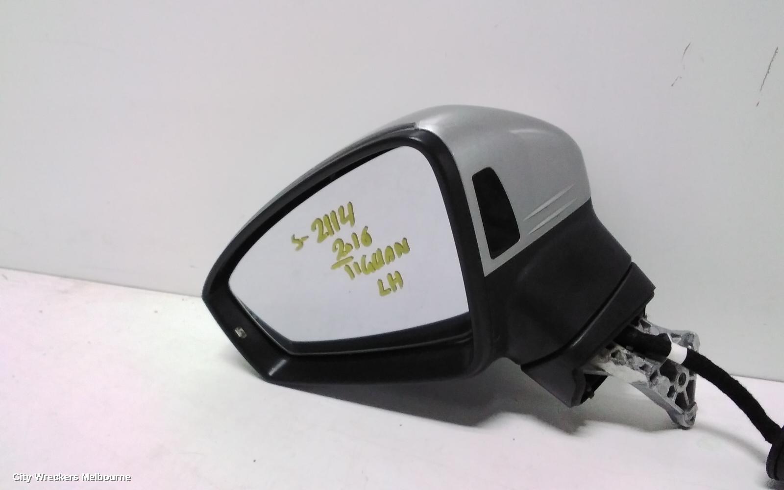 VOLKSWAGEN TIGUAN LEFT DOOR MIRROR, 5NA, POWER FOLD, W/ SIDE ASSIST & CAMERA TYPE (6XQ/KA6), 06/2016 - 02/2021 - Image 3