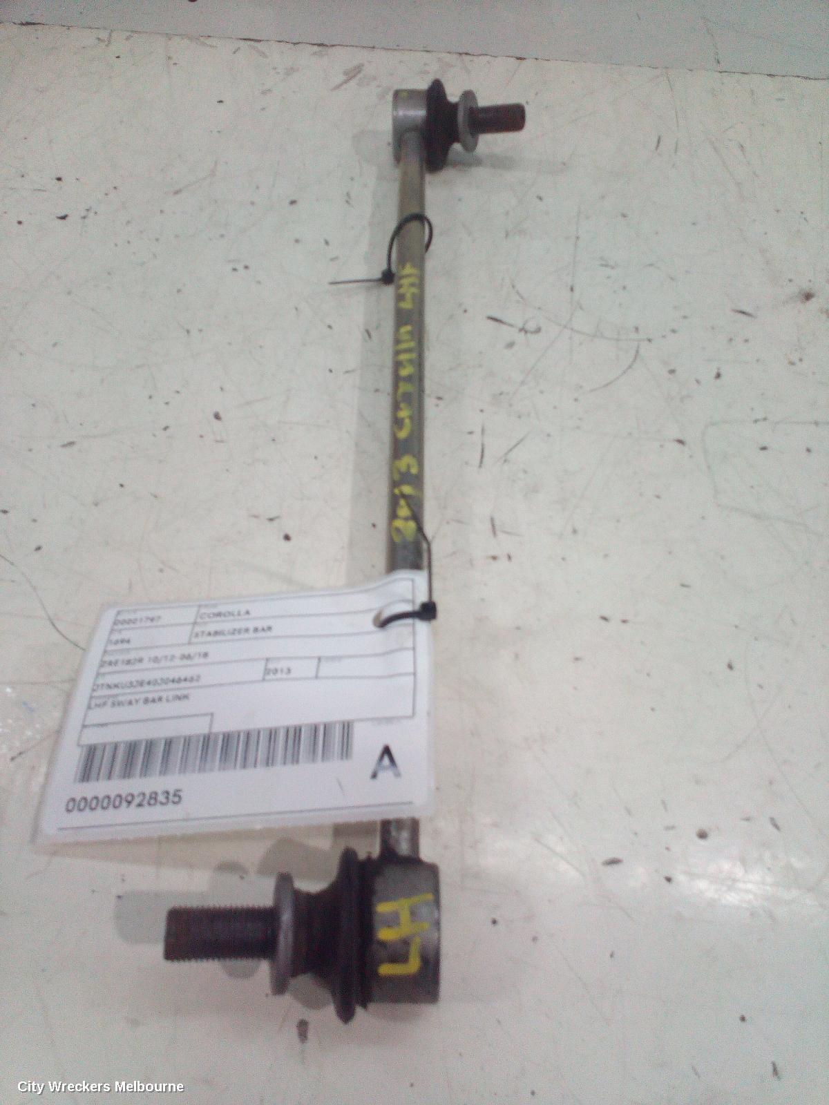 TOYOTA COROLLA STABILISER BAR, ZRE182R 10/2012 - 06/2018 - Image 1