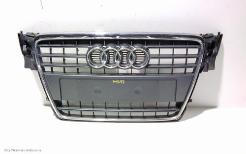 AUDI A4 GRILLE, RADIATOR GRILLE, B8 8K (A4), GREY, 02/2008 - 06/2012 - Image 1
