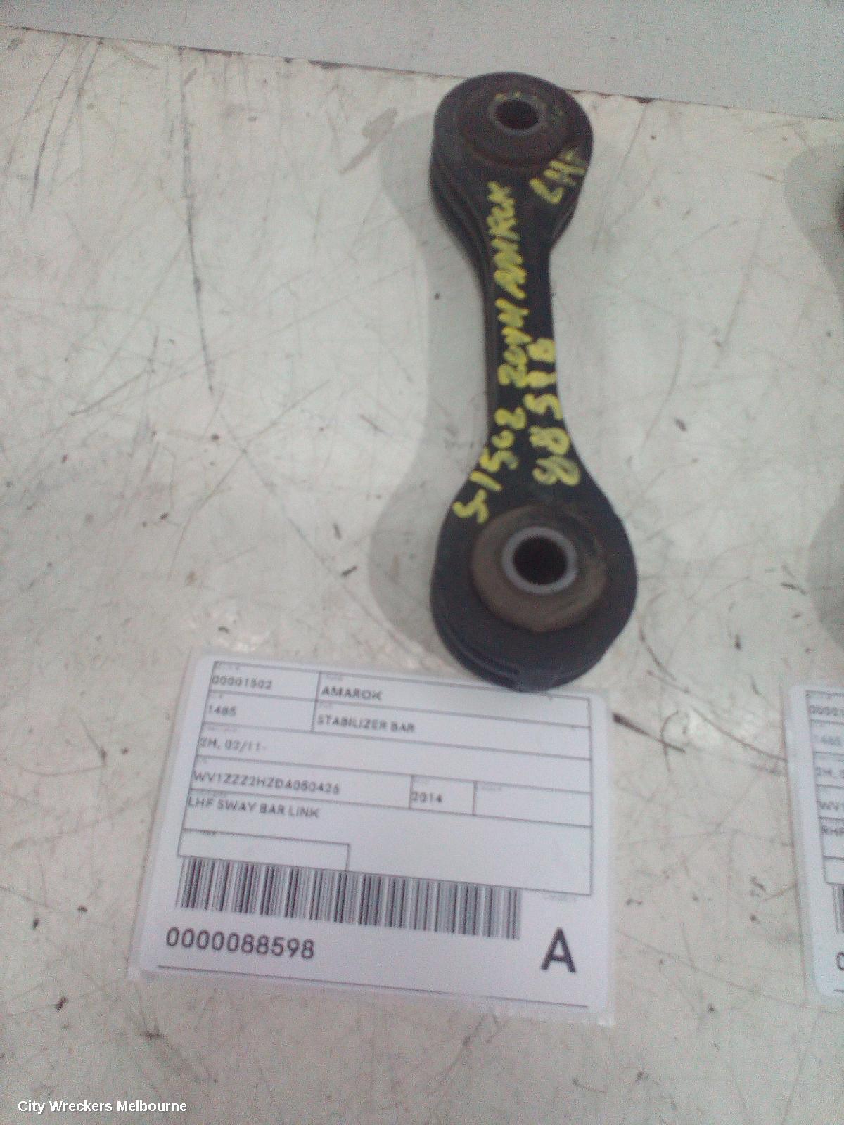VOLKSWAGEN AMAROK STABILISER BAR, 2H, 02/2011 - 09/2022 - Image 1