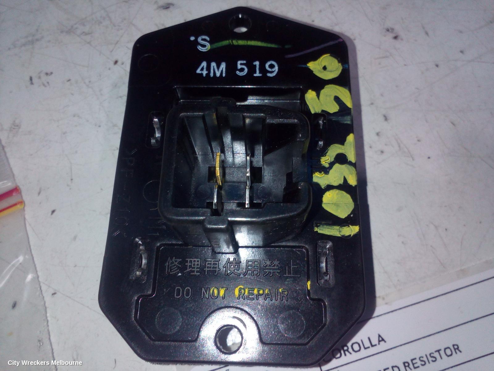 TOYOTA COROLLA FAN SPEED RESISTOR, ZRE152/20153R, SEDAN, 03/2007 - 12/2013 - Image 3