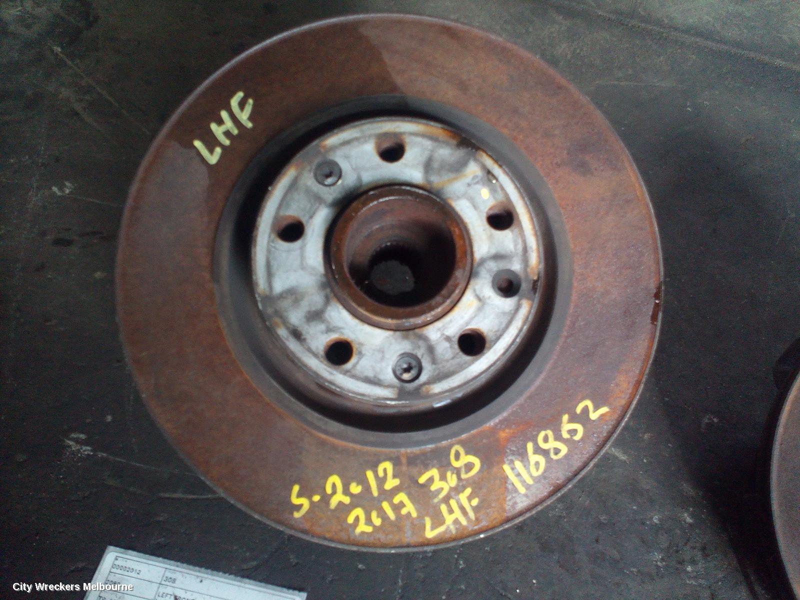 PEUGEOT 308 LEFT FRONT HUB ASSEMBLY, T9, 10/2014 - 05/2021 - Image 1