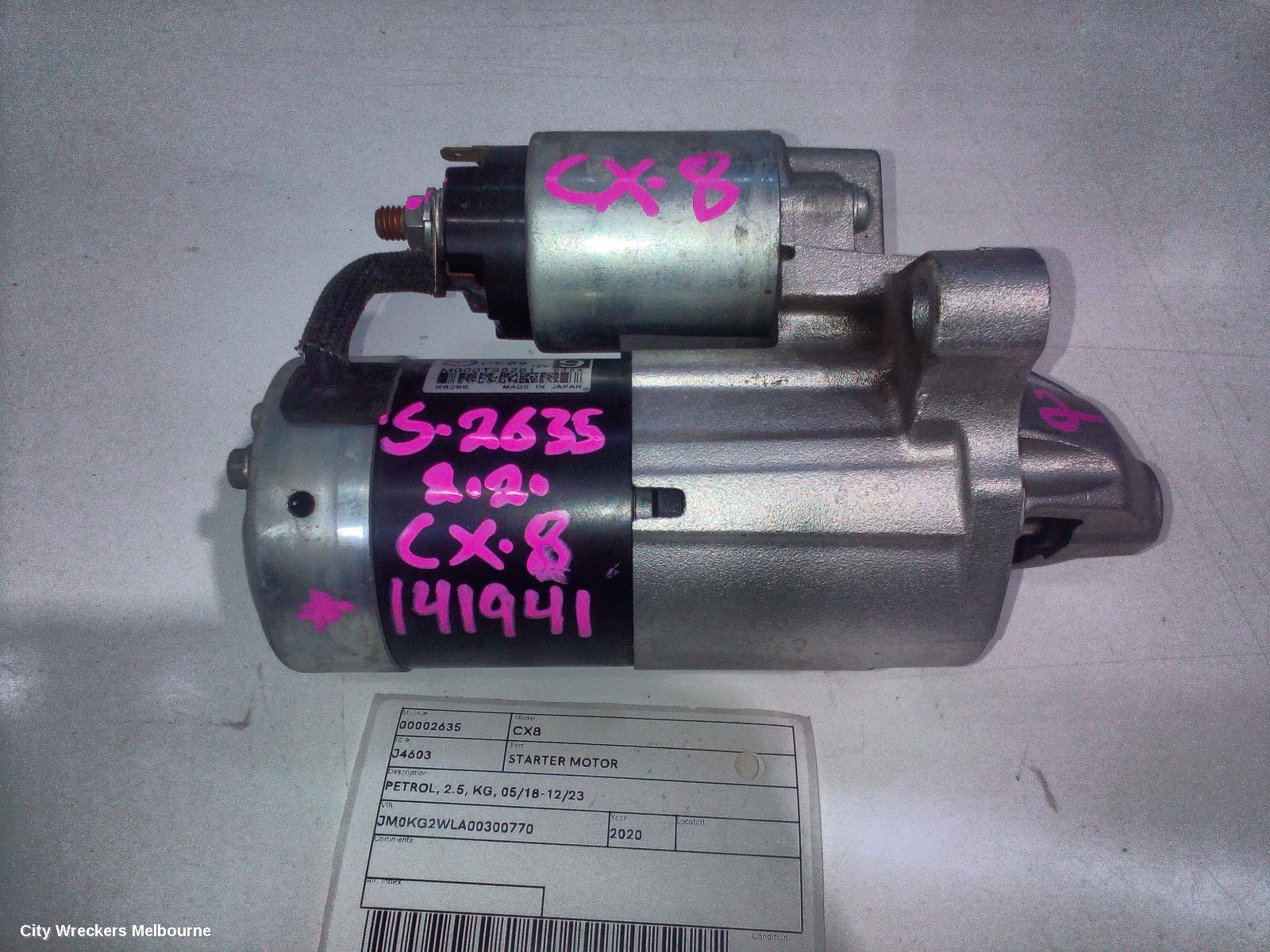 MAZDA CX8 STARTER, PETROL, 2.5, KG, 05/2018 - 12/2023 - Image 1