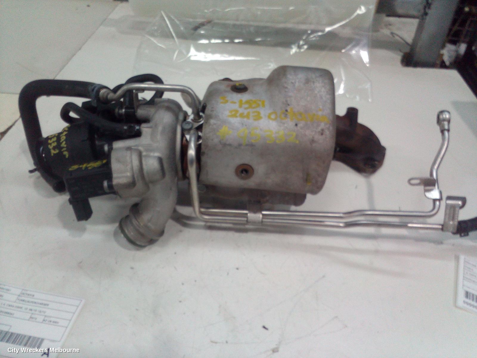 SKODA OCTAVIA TURBO SUPERCHARGER, PETROL, 1.4, CAXA CODE, 1Z, 08/2010 - 10/2013 - Image 3