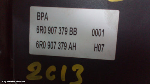 AUDI A1 ABS PUMP/MODULATOR, ON ALLOY P/N 6R0614517AL, ON MODULE P/N 6R0907379BA, 8X, 11/2012 - 05/2014 - Image 1