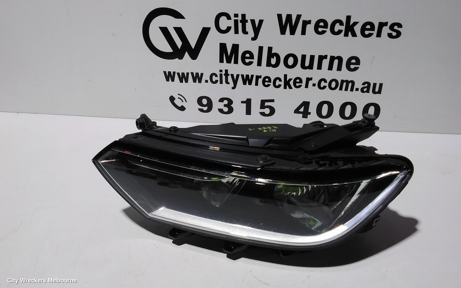 VOLKSWAGEN PASSAT LEFT HEADLAMP, B8/MK7, HALOGEN TYPE, 06/2015 - 10/2019 - Image 1