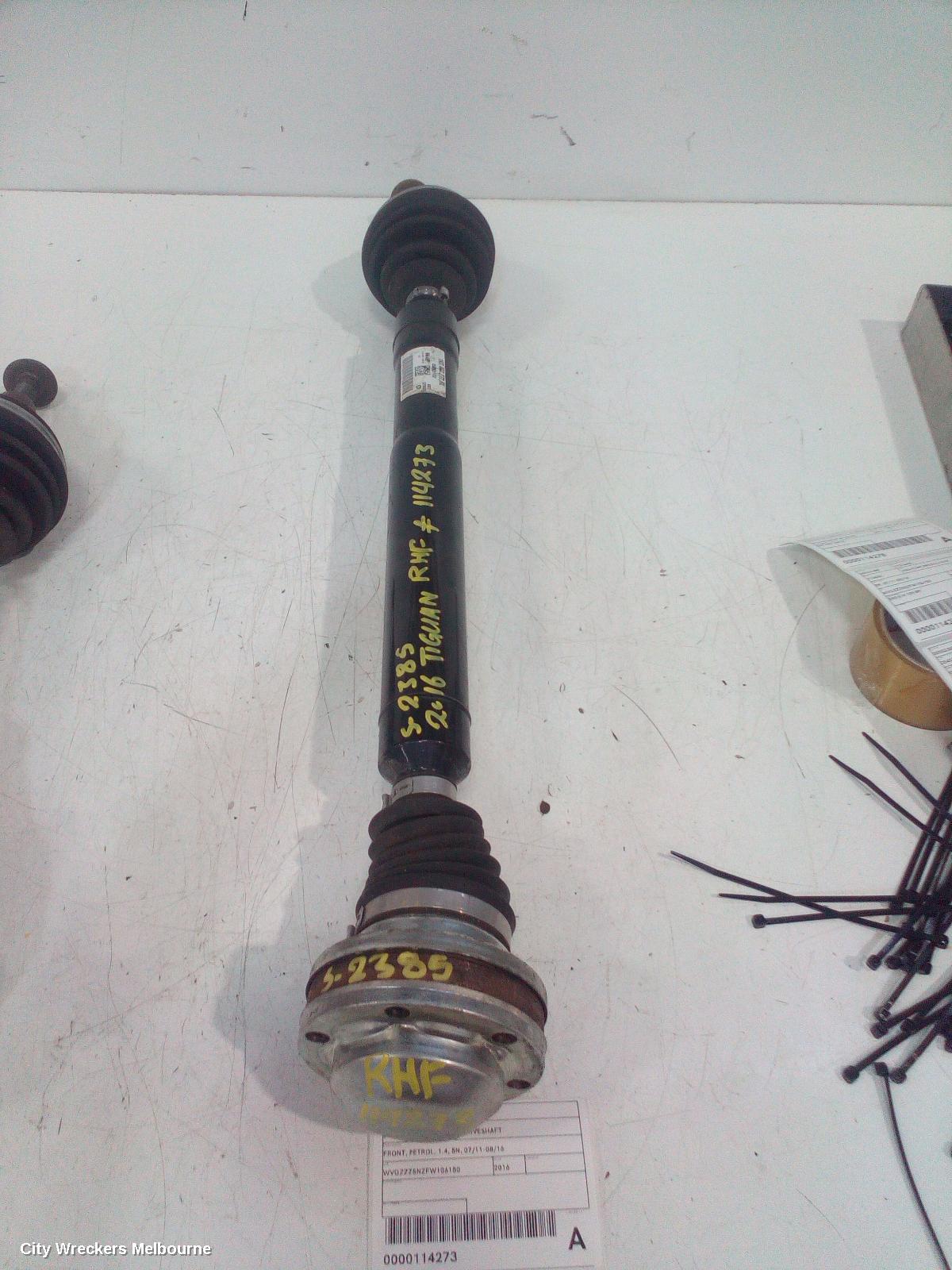 VOLKSWAGEN TIGUAN RIGHT DRIVESHAFT, FRONT, PETROL, 1.4, 5N, 07/2011 - 08/2016 - Image 2