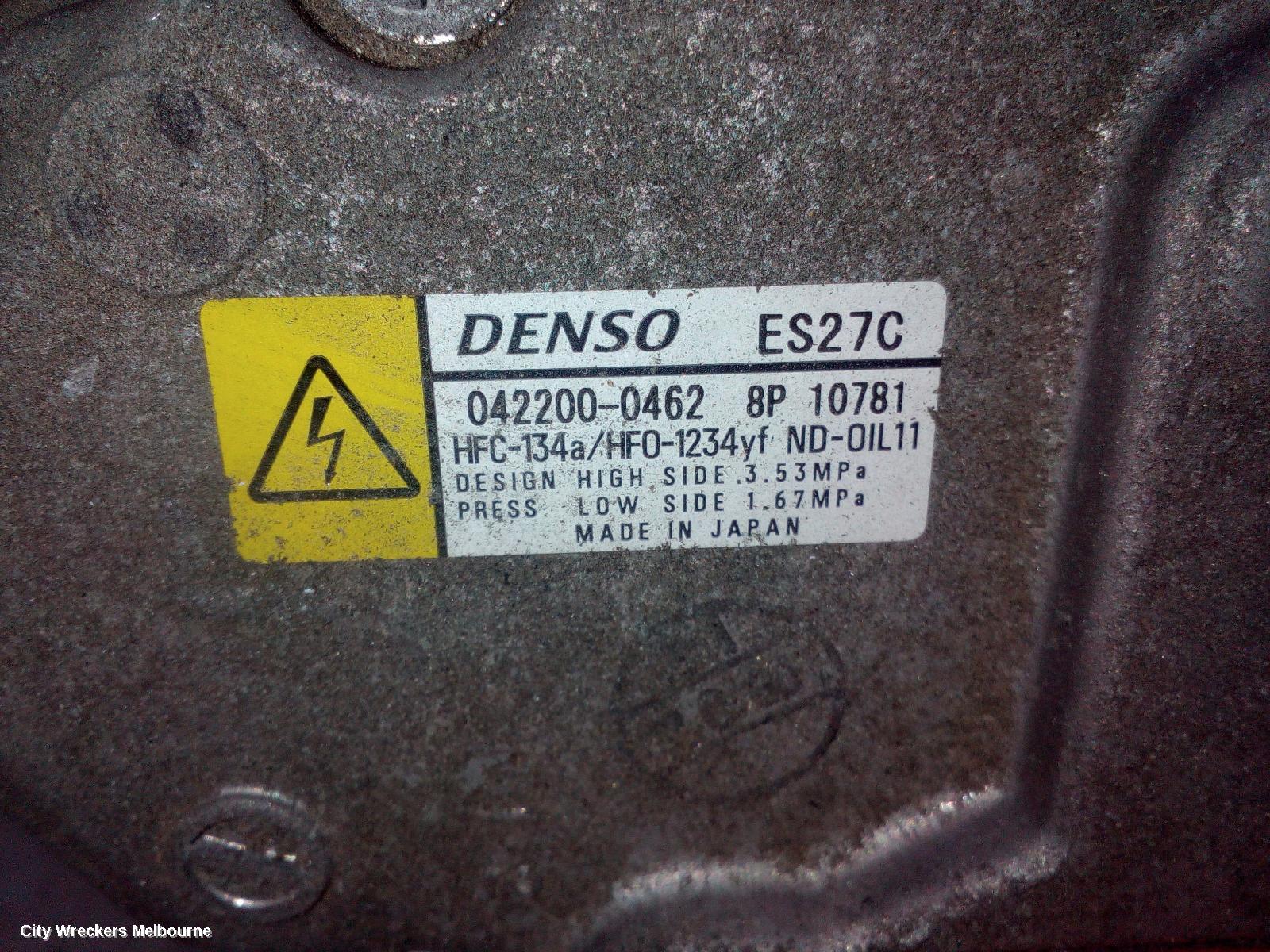TOYOTA CAMRY A/C COMPRESSOR, AVV50, 2.5, 2AR-FXE, HYBRID, 03/2012 - 10/2017 - Image 1