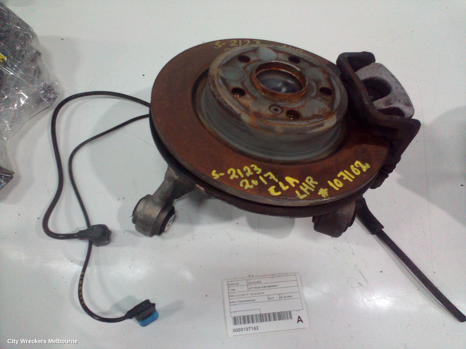 MERCEDES CLA CLASS LEFT REAR HUB ASSEMBLY, FWD, C117/X117, 10/2013 - 01/2019 - Image 2