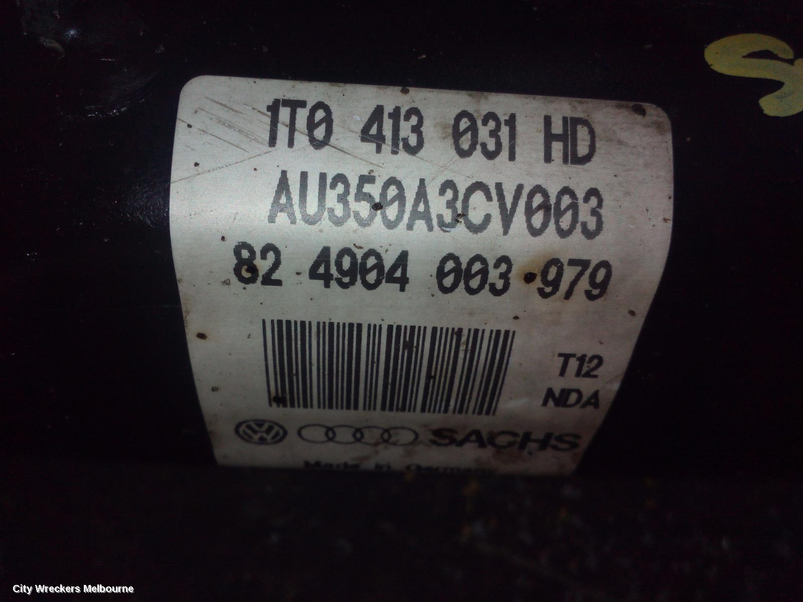 AUDI A3 RIGHT FRONT STRUT, 2DR CABRIOLET, 8P, 07/2008 - 04/2013 - Image 1