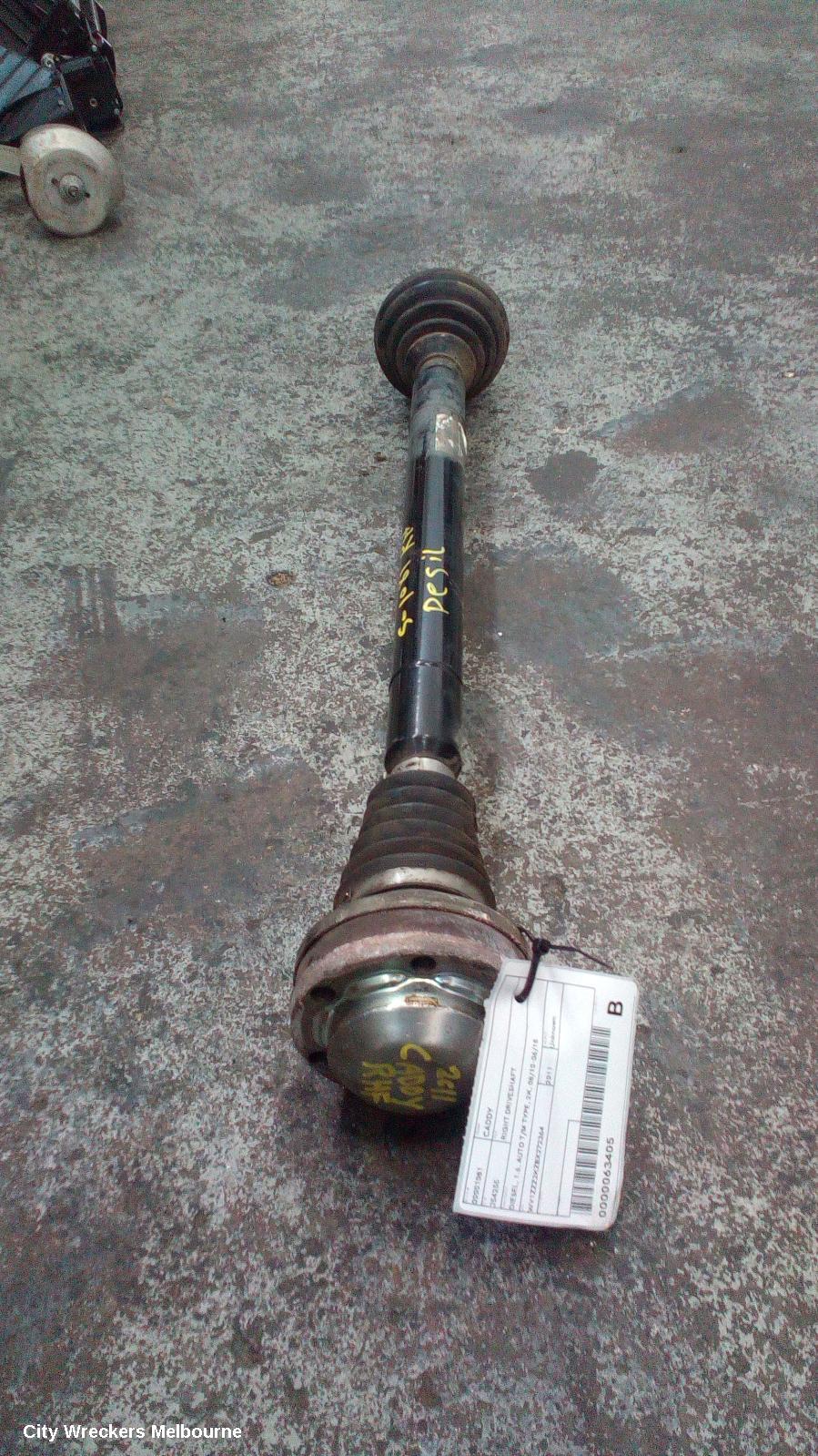 VOLKSWAGEN CADDY RIGHT DRIVESHAFT, DIESEL, 1.6, AUTO T/M TYPE, 2K, 08/2010 - 06/2015 - Image 1