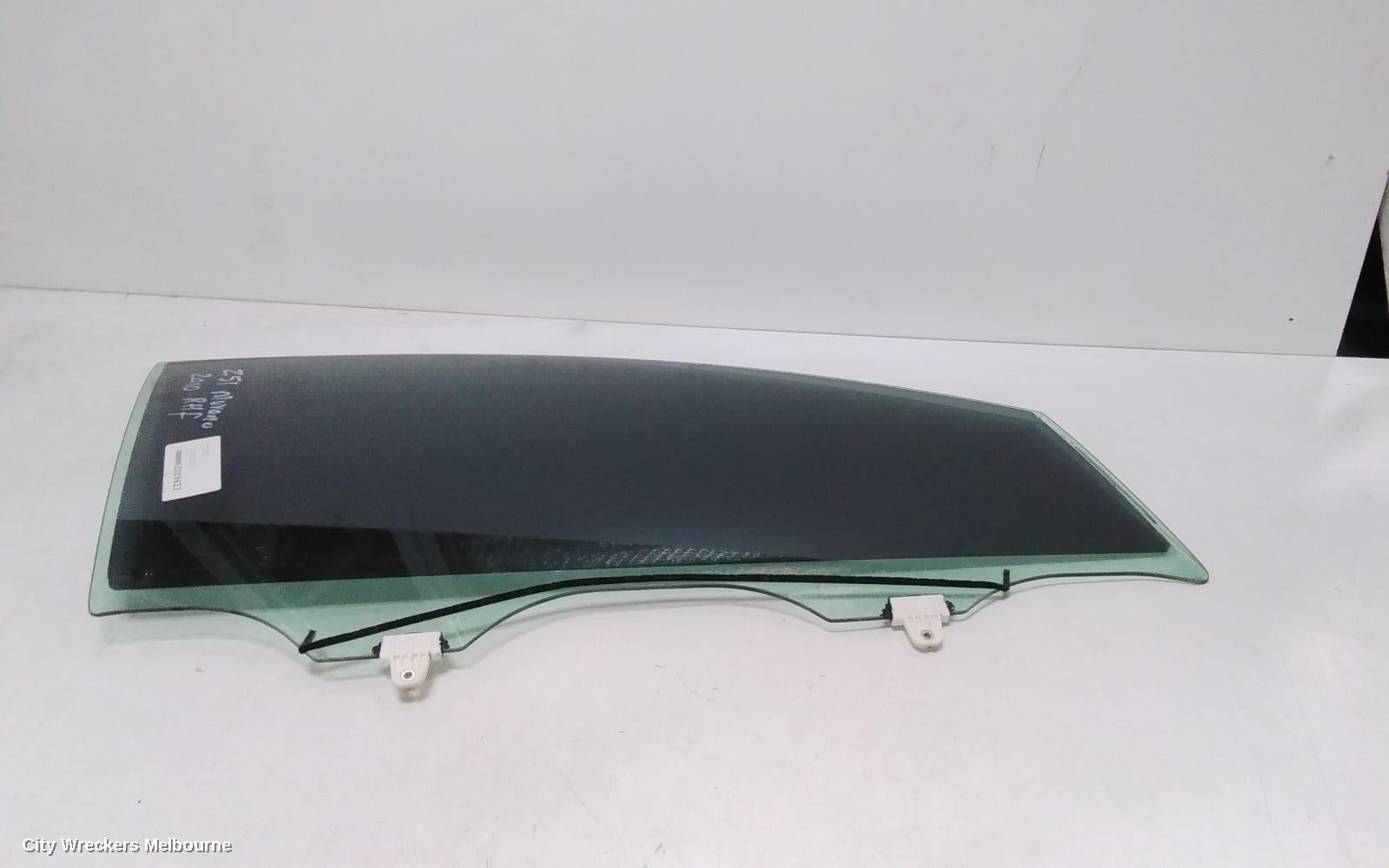 NISSAN MURANO RIGHT FRONT DOOR WINDOW, Z51, 12/2008 - 02/2015 - Image 2