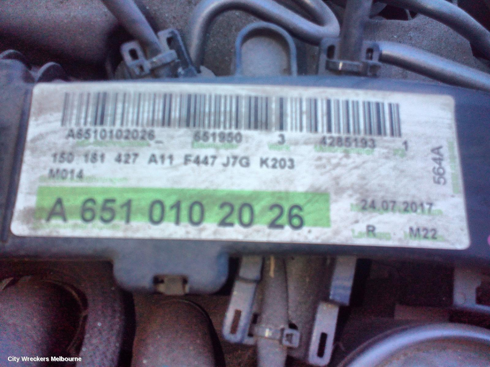 MERCEDES VITO ENGINE, DIESEL, 2.1, TURBO, 447, 651.950 CODE, 03/2015 - 03/2022-02/2022 - Image 3