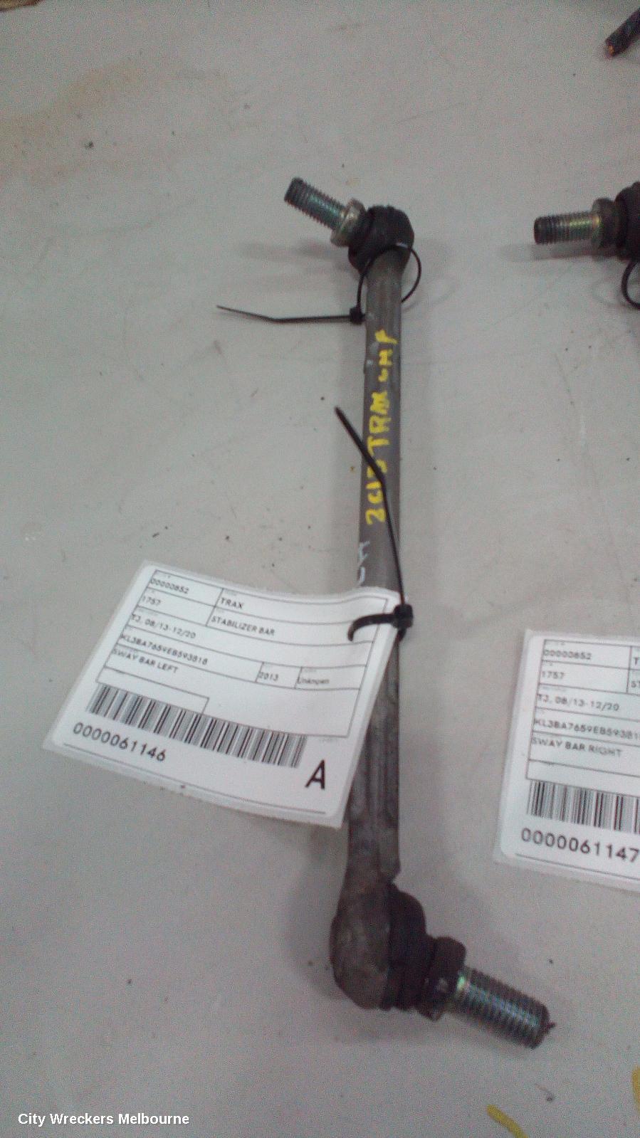 HOLDEN TRAX STABILISER BAR, TJ, 08/2013 - 12/2020 - Image 1