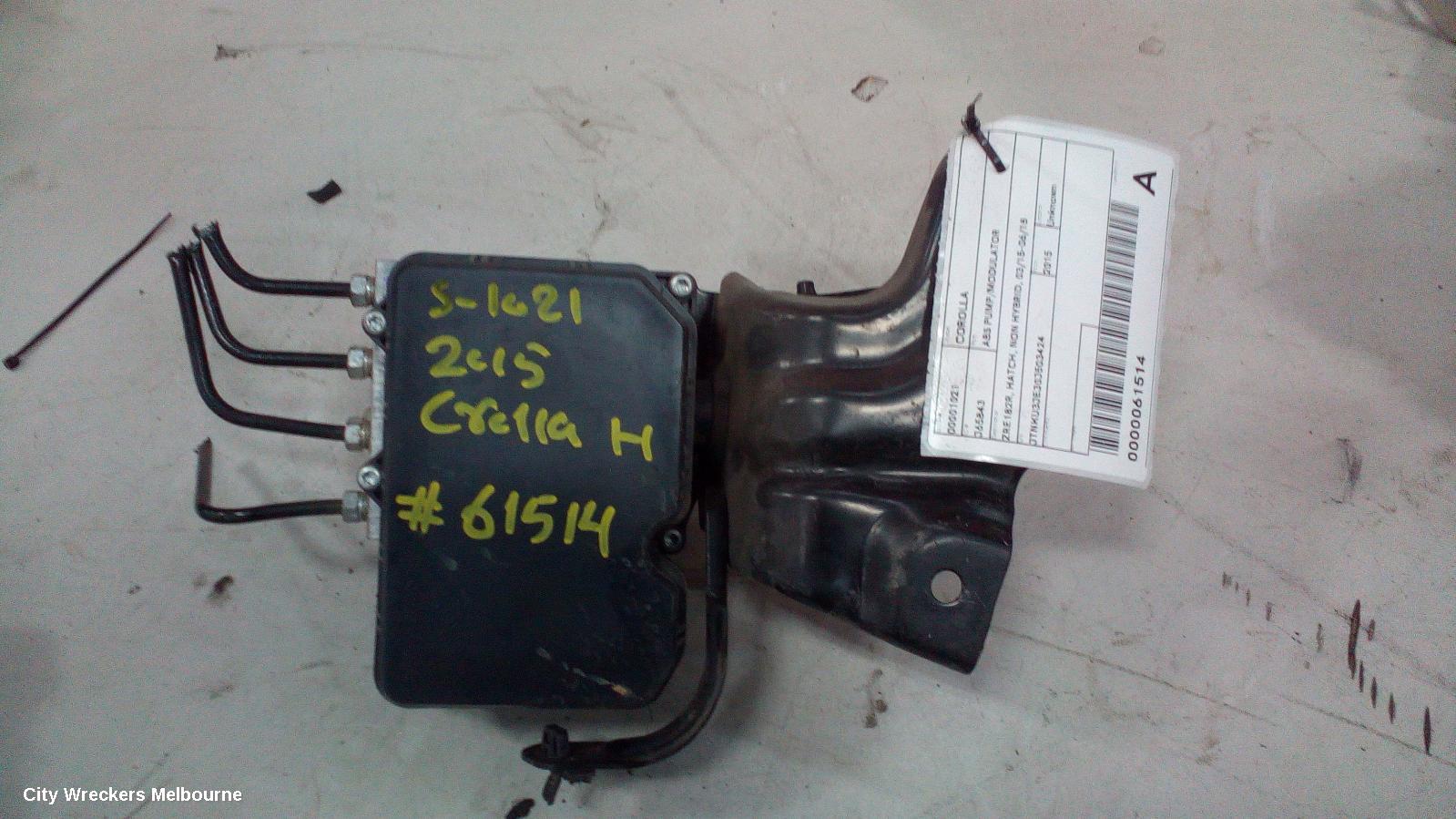 TOYOTA COROLLA ABS PUMP/MODULATOR, ZRE182R, HATCH, NON HYBRID, 03/2015 - 06/2018 - Image 2